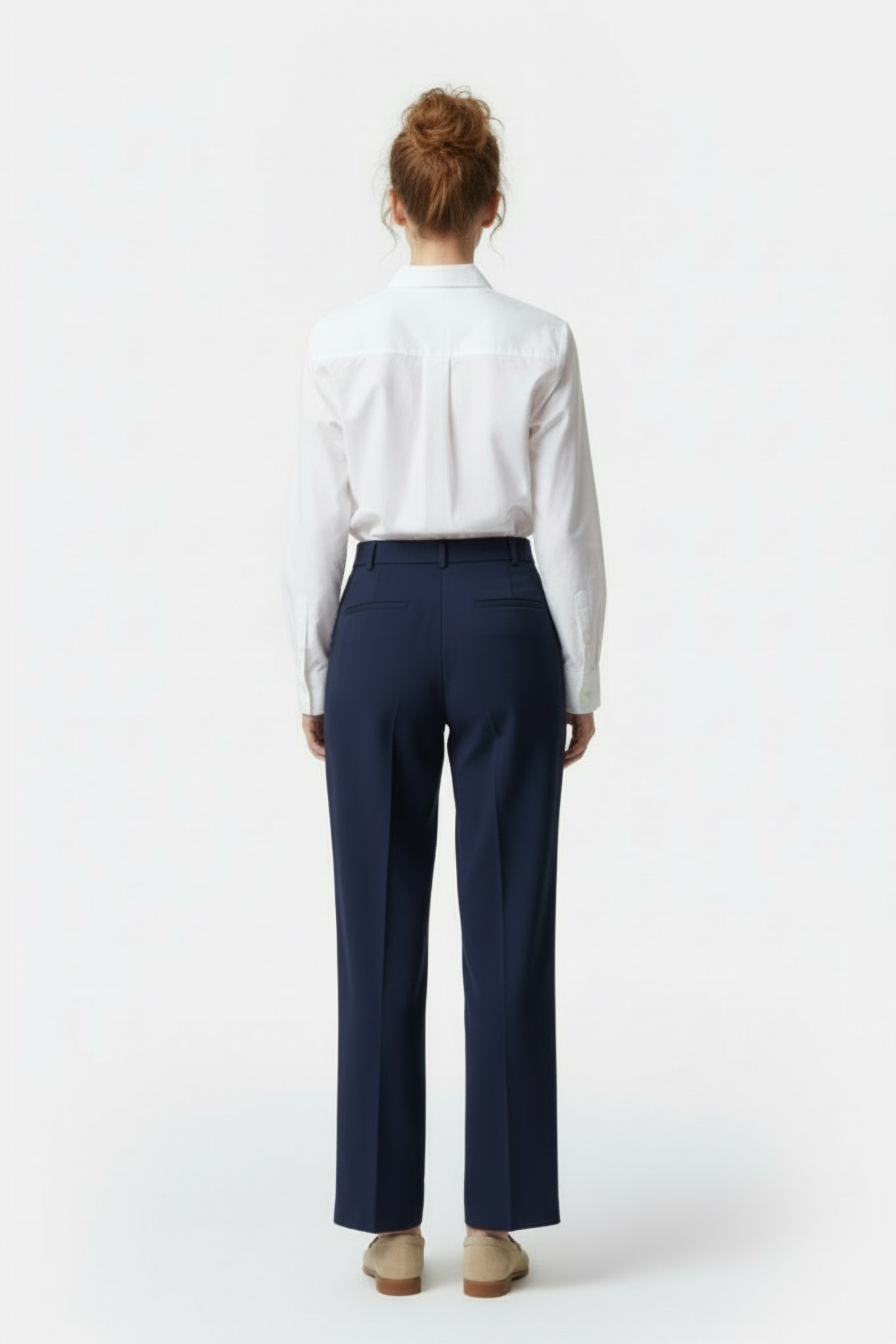 ROSSA OXFORD BOYFIT SHIRT LINEN WHITE 2