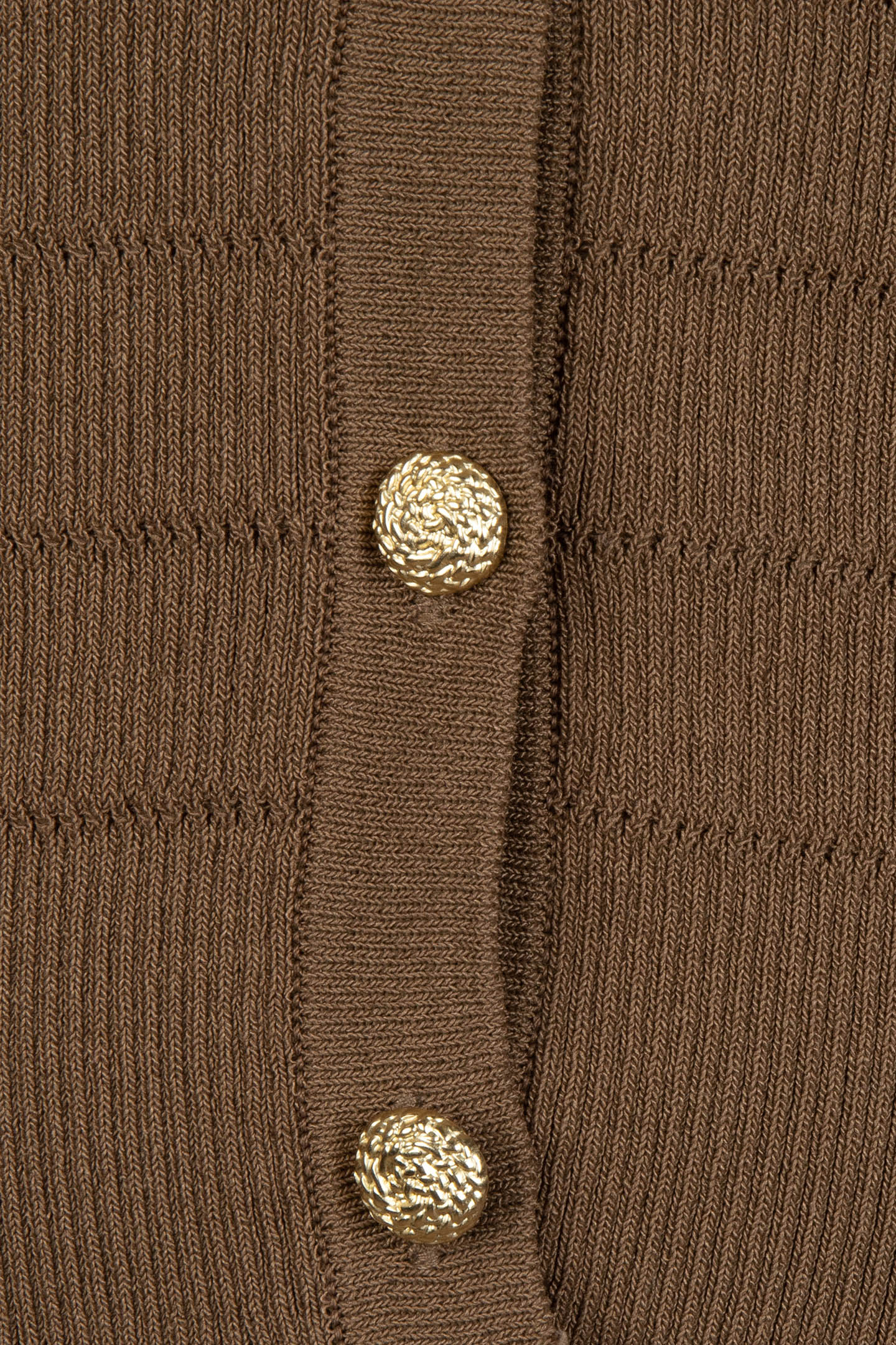 CARDIGAN SHORT FANCY KNIT ARMY GREEN 5