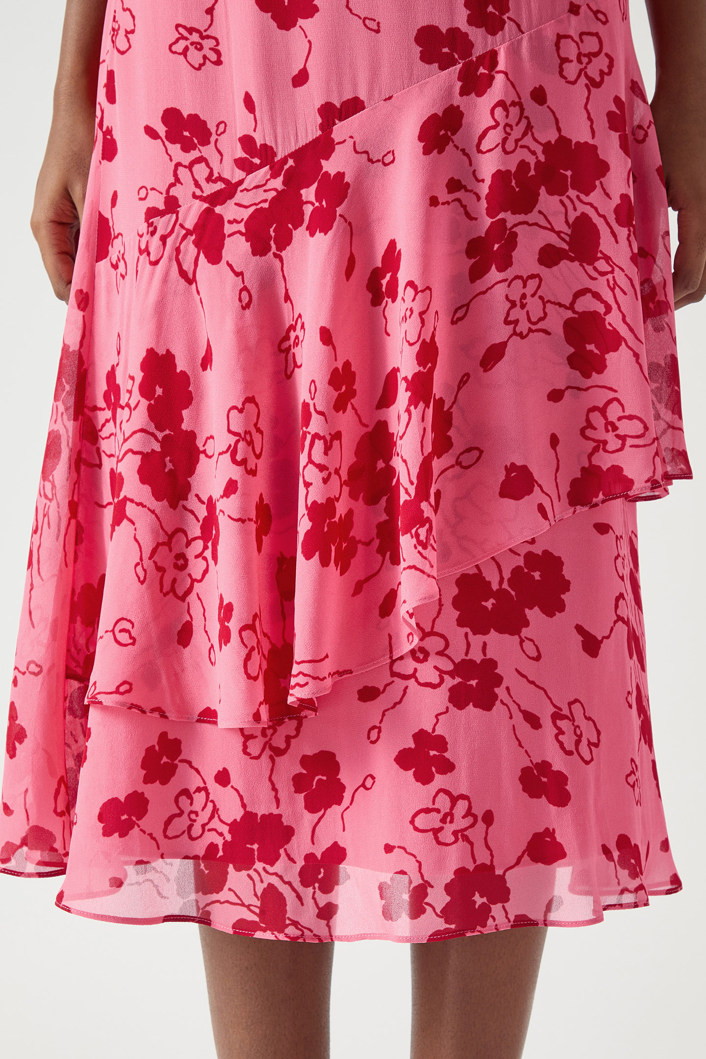 SK RHODA TIERED SKIRT PINK 3