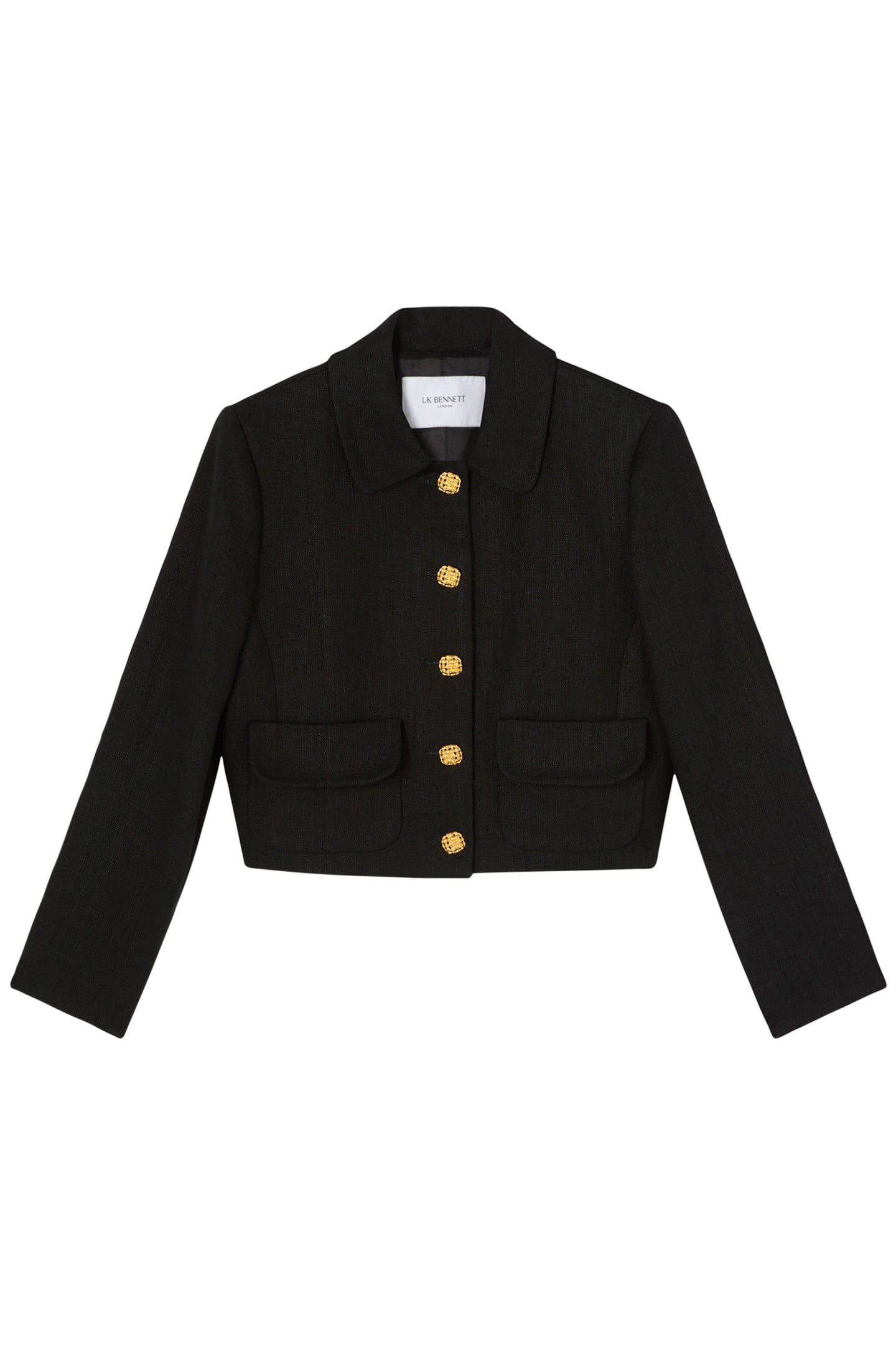 JK LYDIA LINEN JACKET BLACK 3