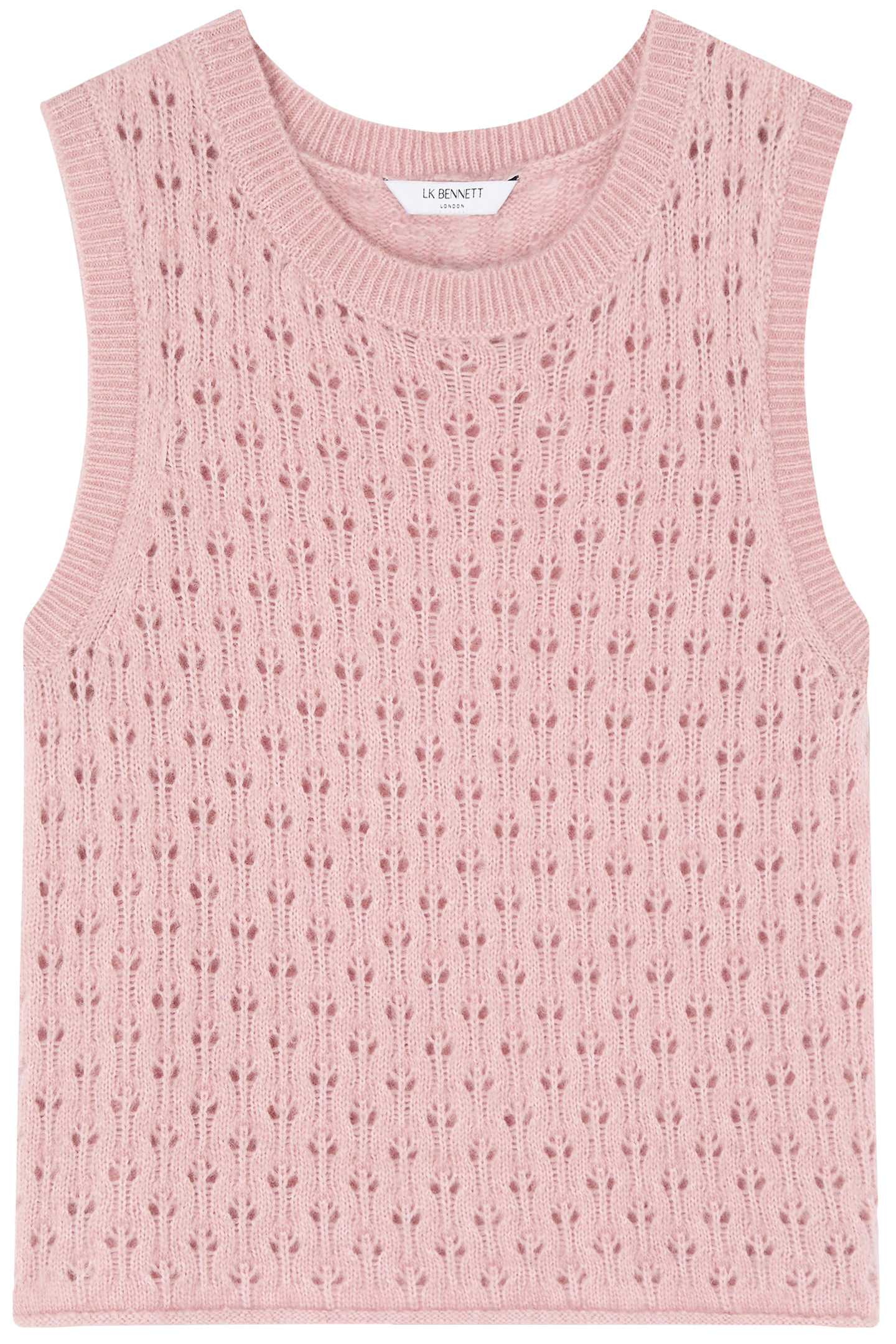 TK GAIA FLUFFY KNIT VEST LIGHT PINK 4