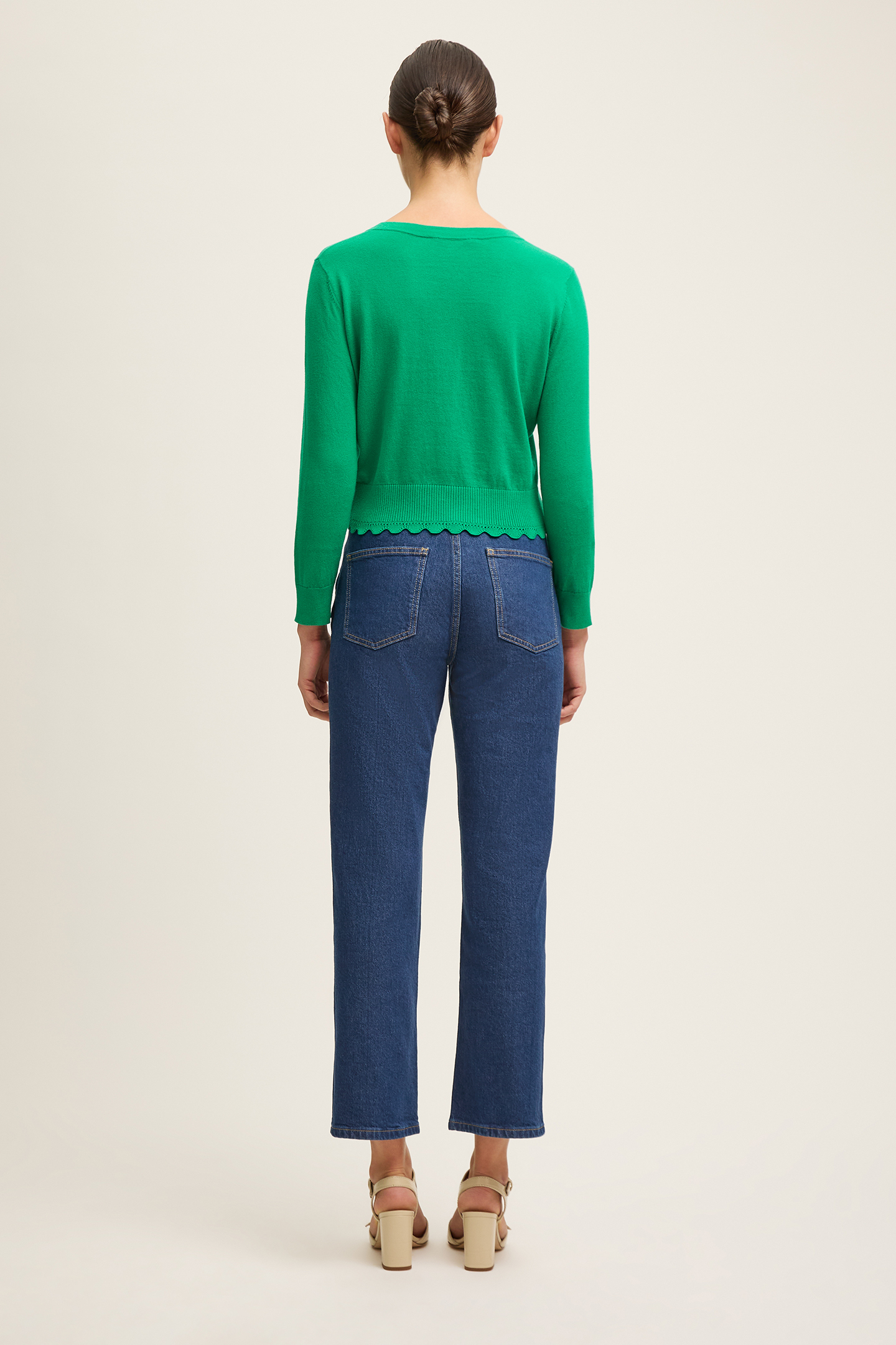 CD VANESSA CREW CARDIGAN BRIGHT GREEN 3