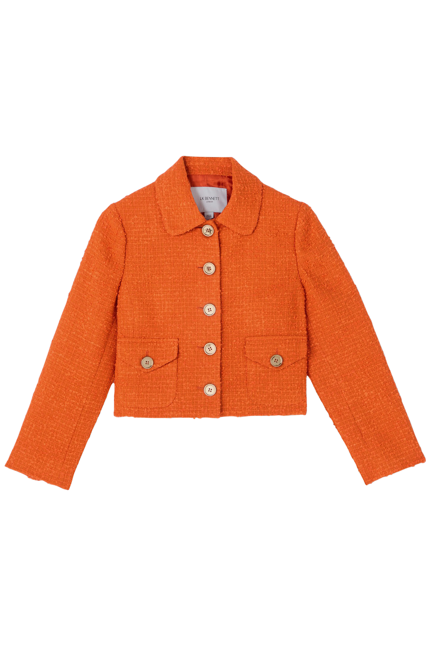 JK VITA TWEED JACKET BRIGHT ORANGE 3