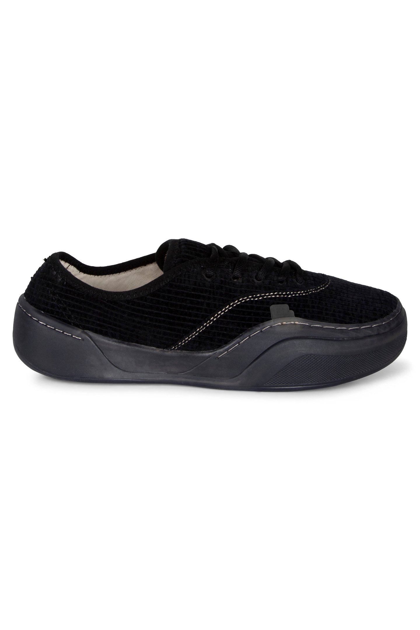ERL – UNISEX CORDUROY COUPE SNEAKERS DARK BLACK 1