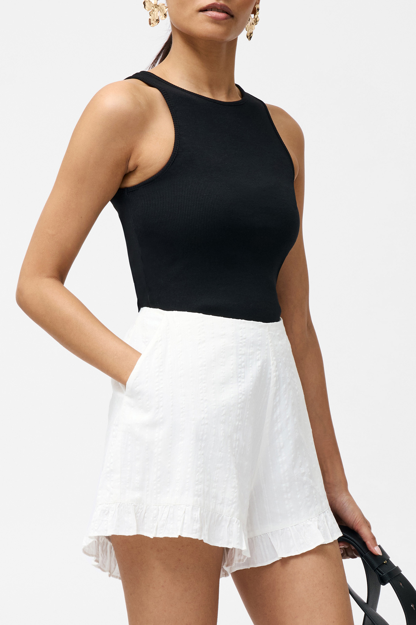 BARNET COTTON SHORTS LINEN WHITE 2