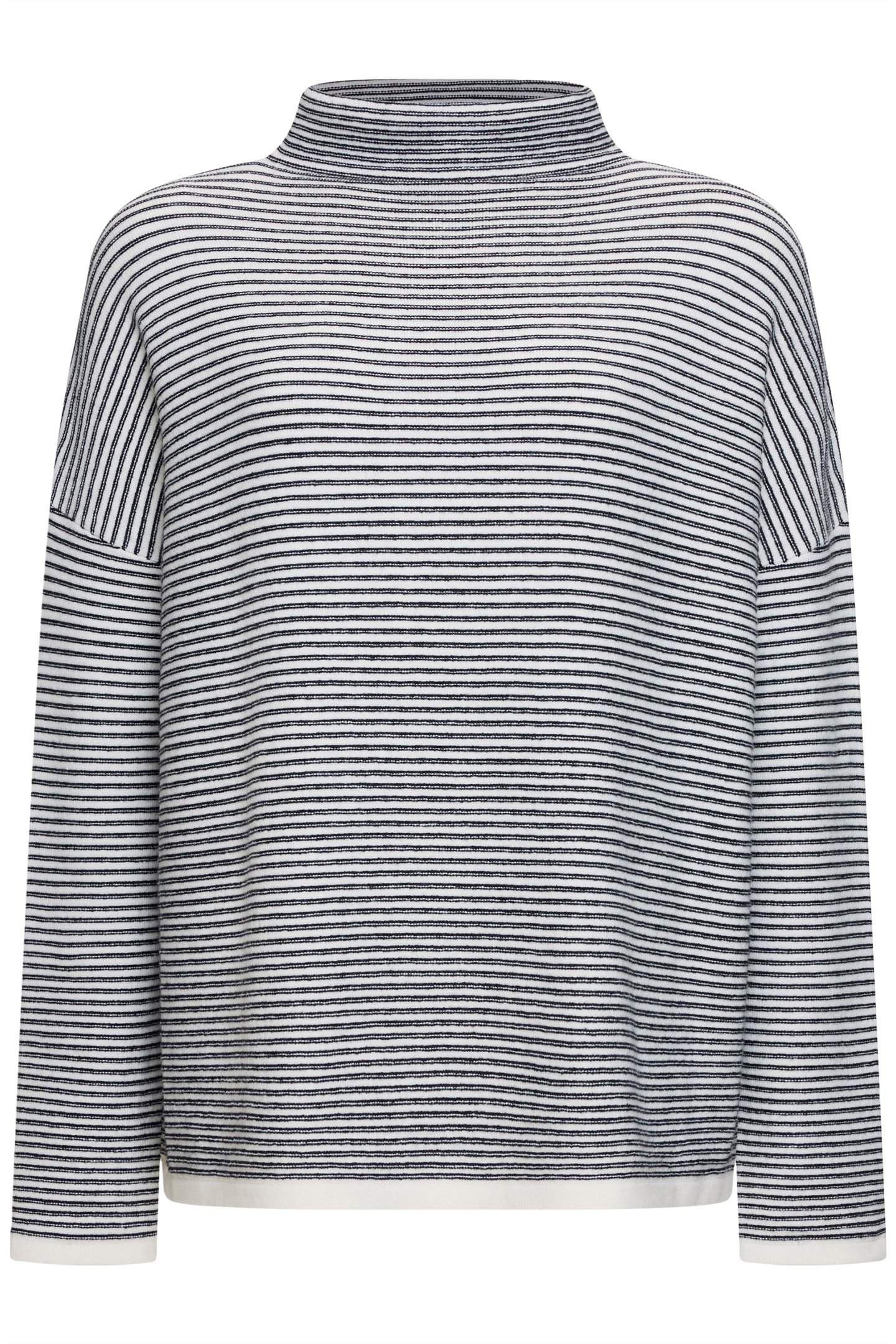 BABYSOFT STRIPE LENA HIGH NK WINTER WHT/MIDNIGHT 4