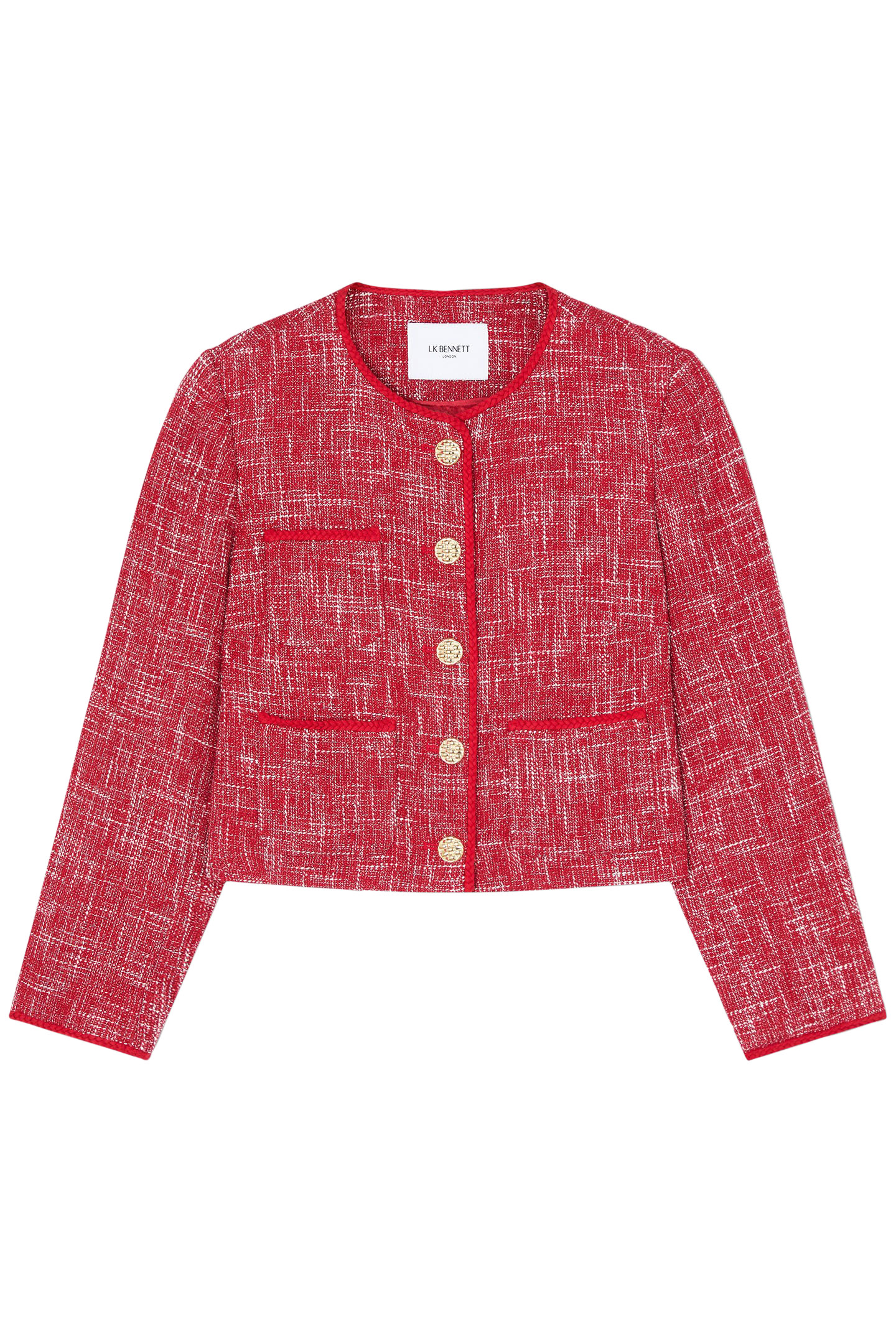 JK ALEXA TWEED JACKET RED 3