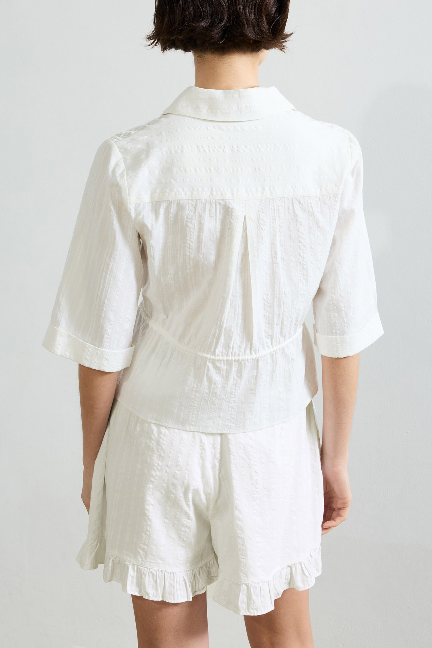 BARNET COTTOM STRIPED SHIRT LINEN WHITE 3