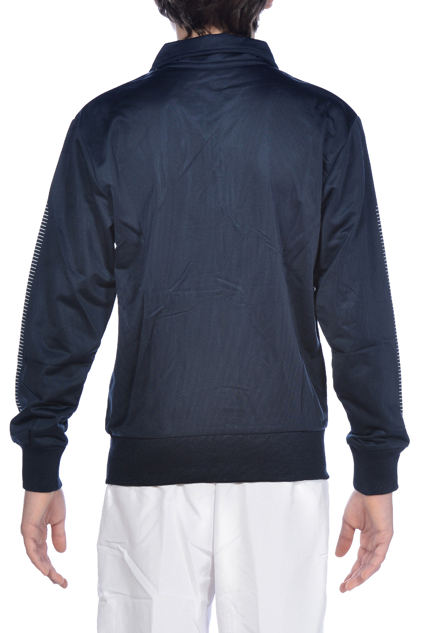 JR TL KNITTED POLY JACKET NAVY 2