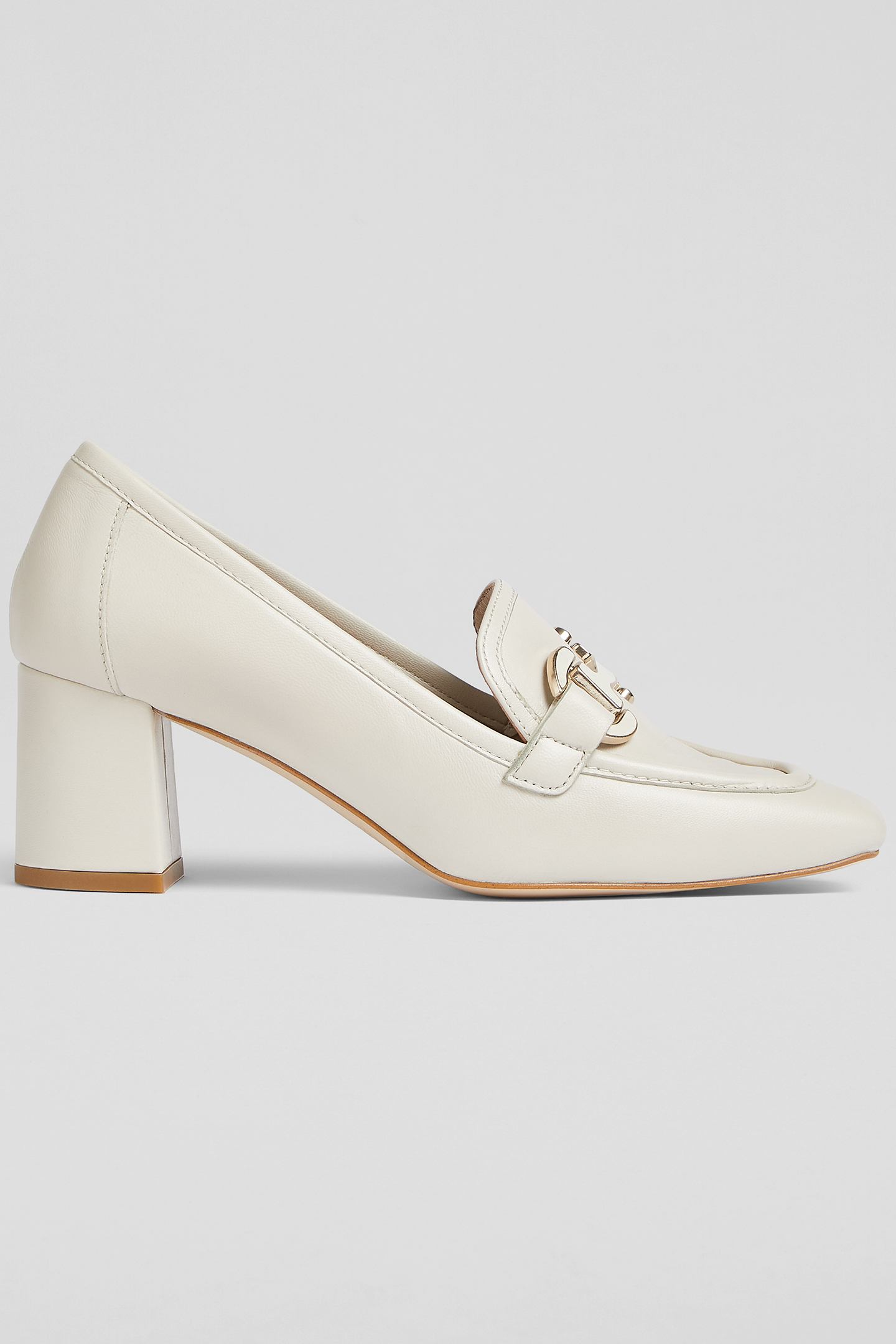 CC LUCA BLOCK HEEL SNAFFL ECRU 1