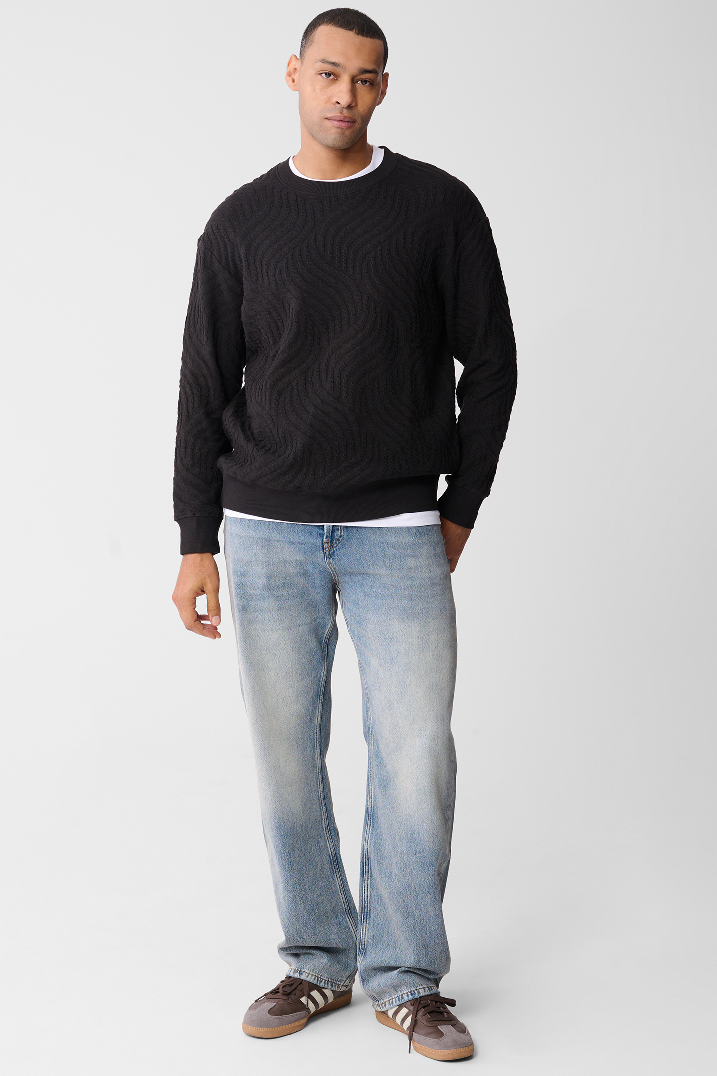 SBWAVE STRUCTURE SWEAT LIGHTGREY 2