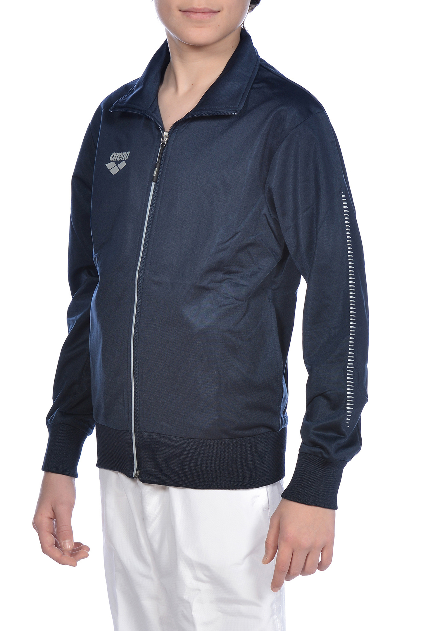 JR TL KNITTED POLY JACKET NAVY 5