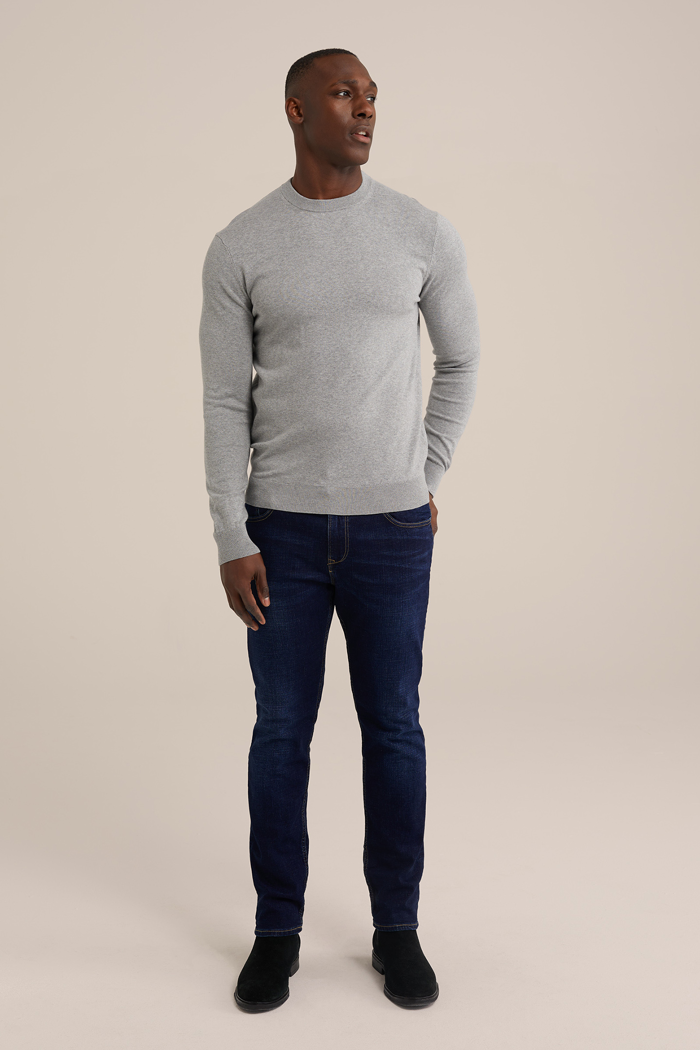 PULLOVER BLENDED LIGHT GREY 3