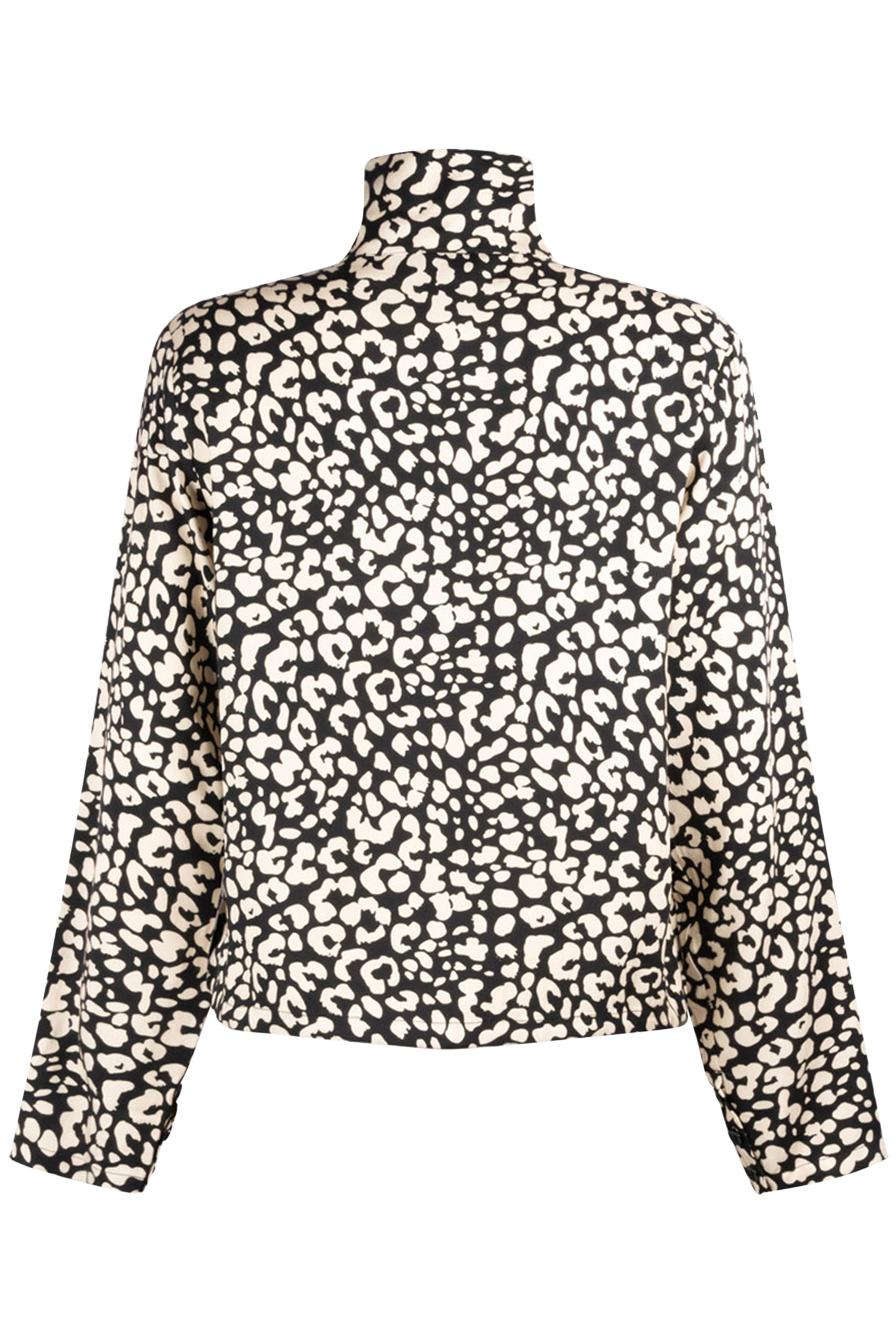 JUNE ANIMAL BLACK SHIRT LONG SLEEVE ANIMAL BLACK WHITE 4