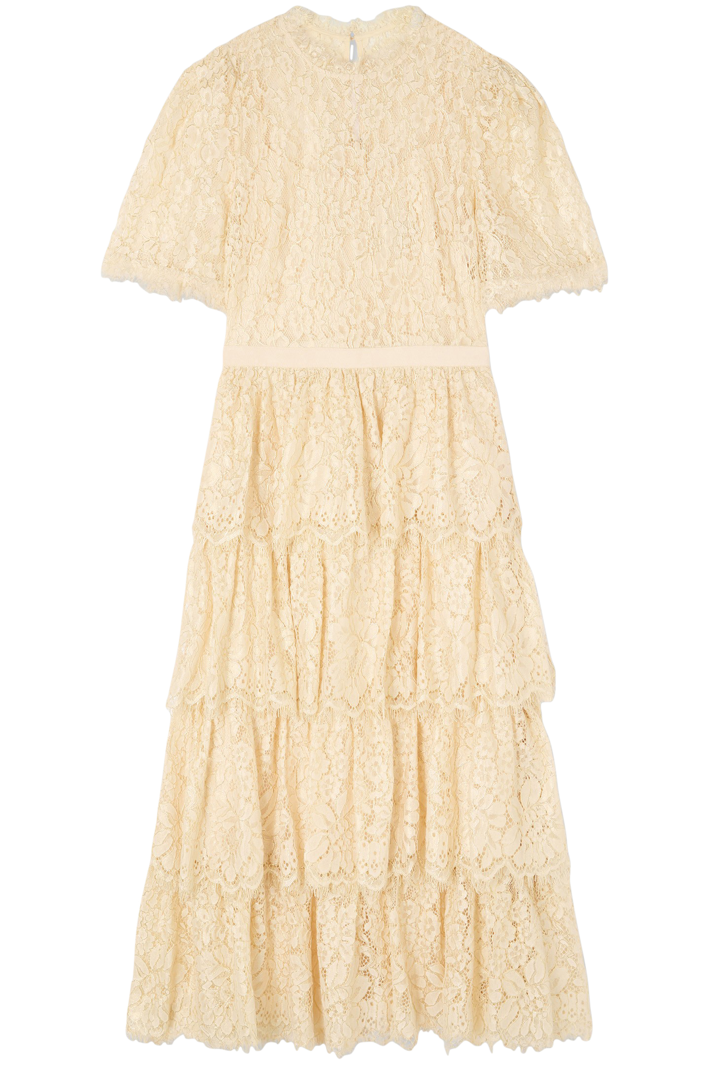 DR CECILY LACE TIERED DR CHAMPAGNE 3