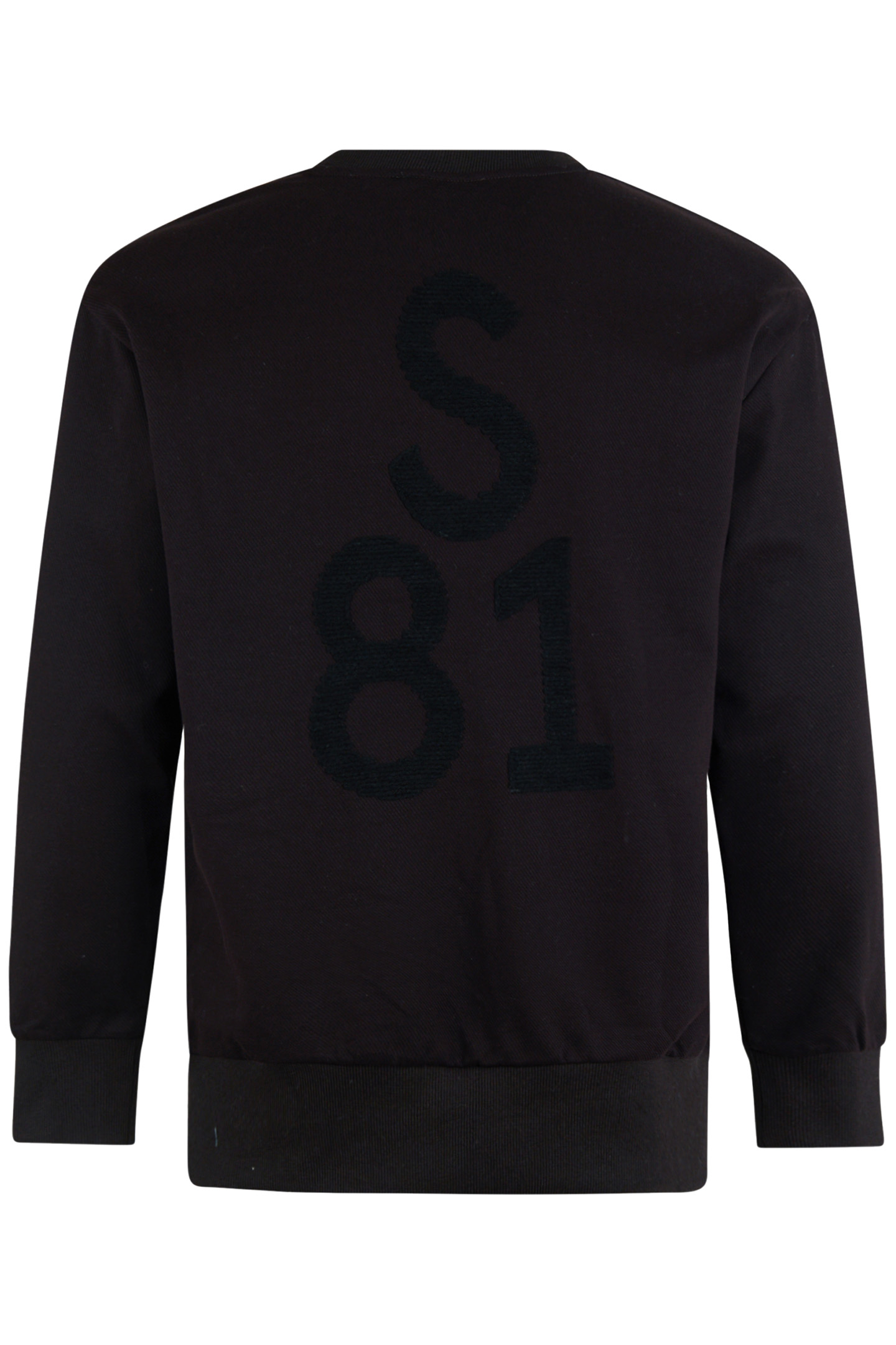 SBKNIT APPLIQUE SWEAT DARKBROWN 5