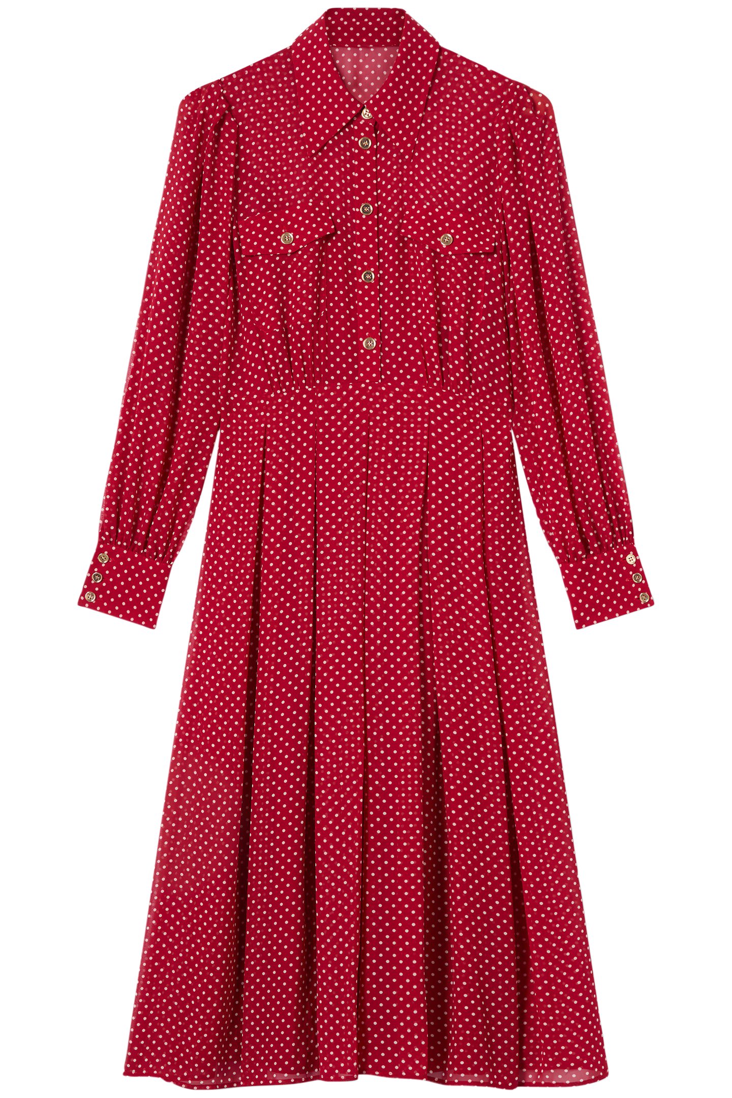 DR CODY POLKA DOT DRESS RED 4