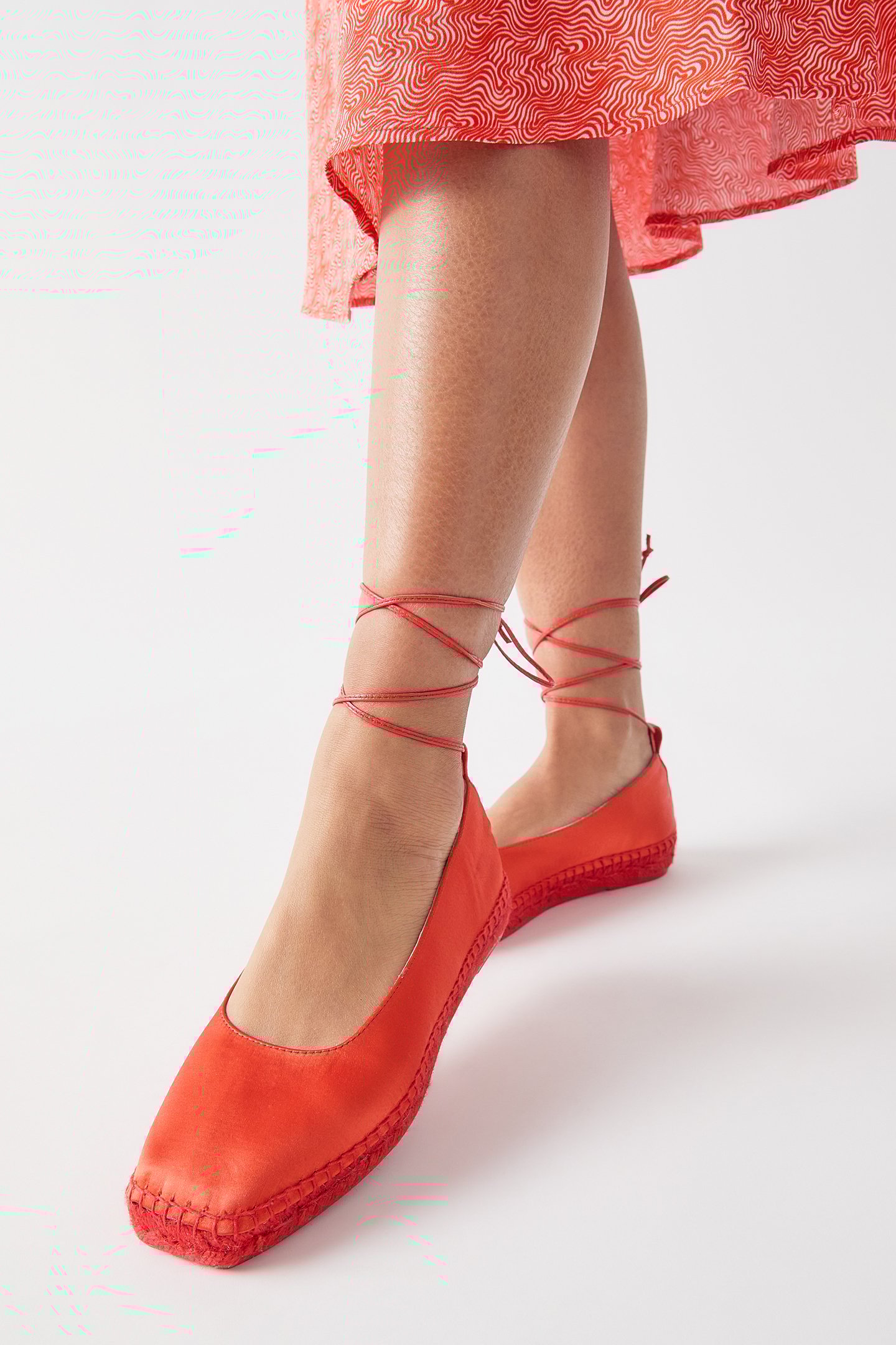 FL MIA ANKLE TIE ESPADRIL RED 3