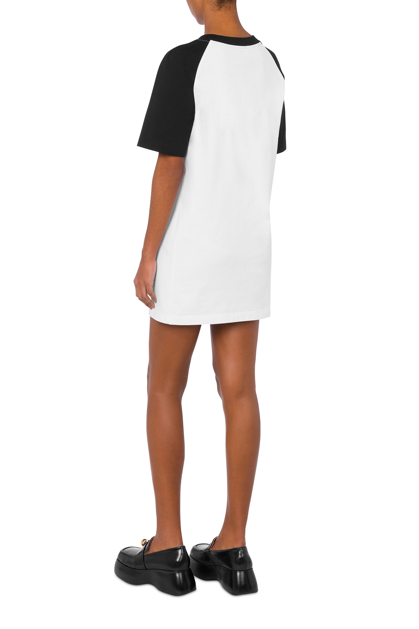 BARCODE INTERLOCK DRESS WHITE 2