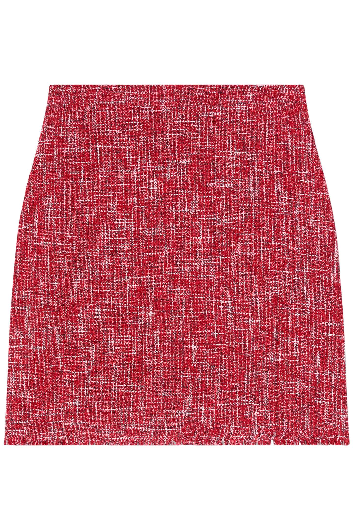 SK ALEXA TWEED SKIRT RED 3