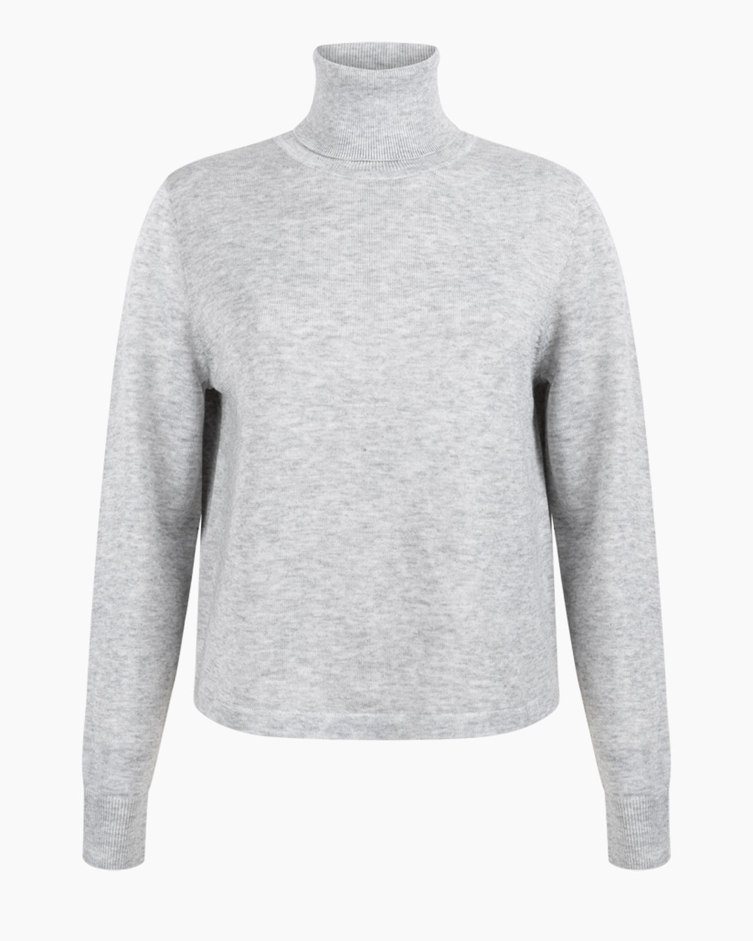 MILLA KNITTED PULL LONG SLEEVE LIGHT GREY MELEE 3