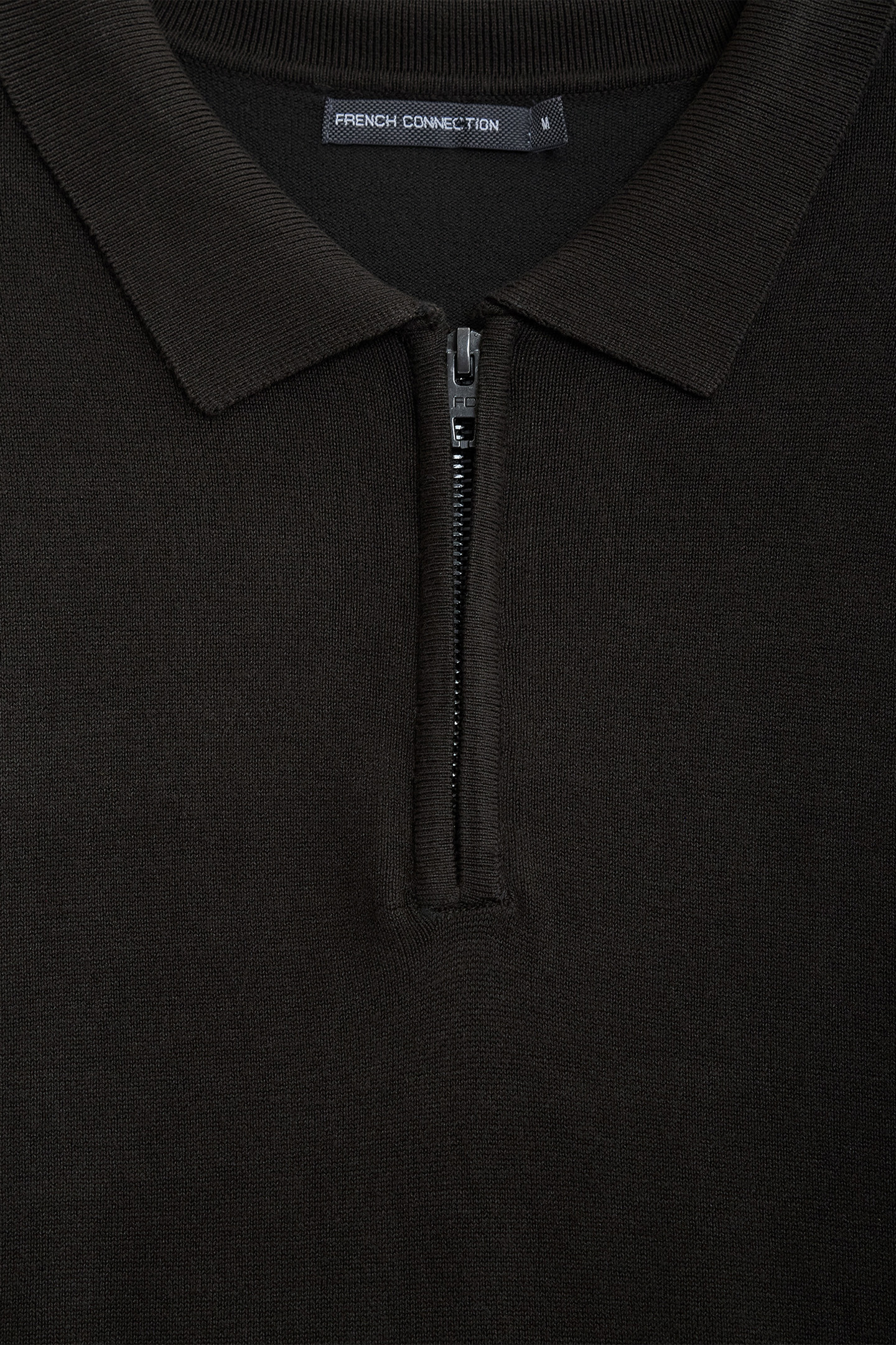 POLO ZIP LS LUXE DK GREEN 3