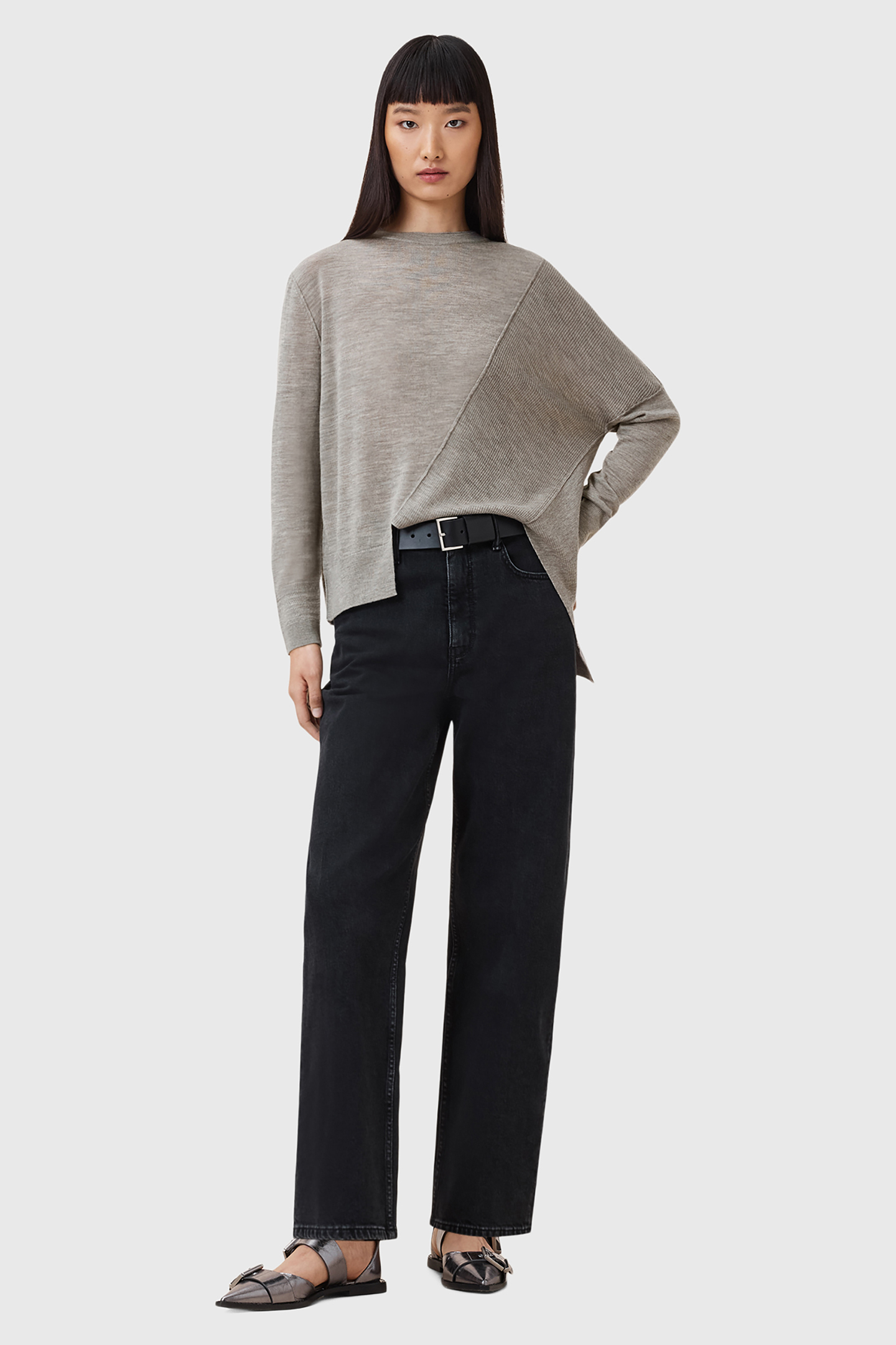 ISLA JUMPER SAND GREY 2