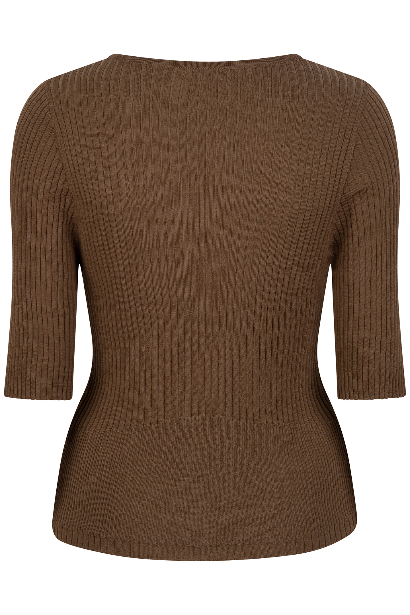 TOP KNITTED MIXED RIB ARMY GREEN 4