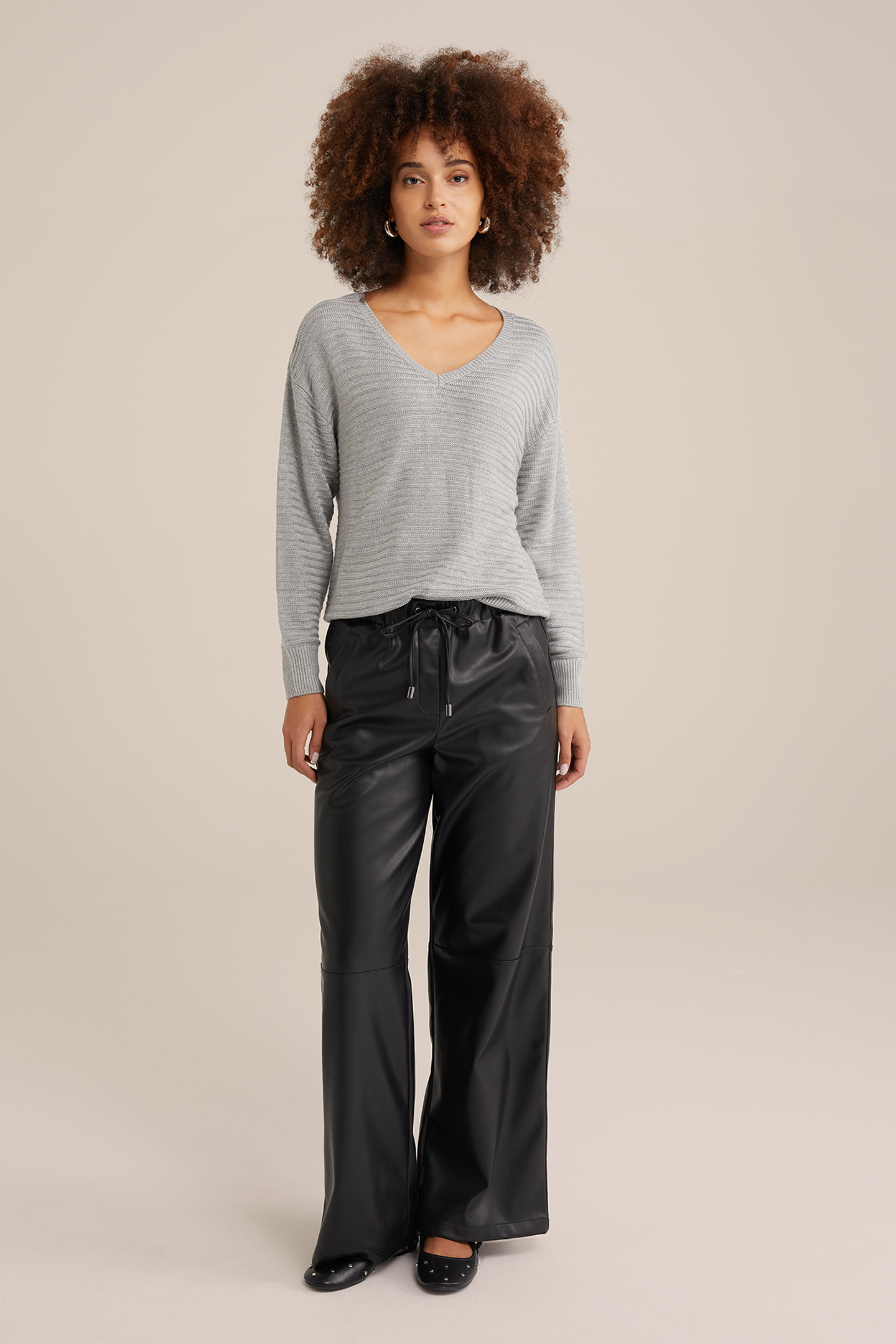 KNITTED PULLOVER LIGHT GREY 3