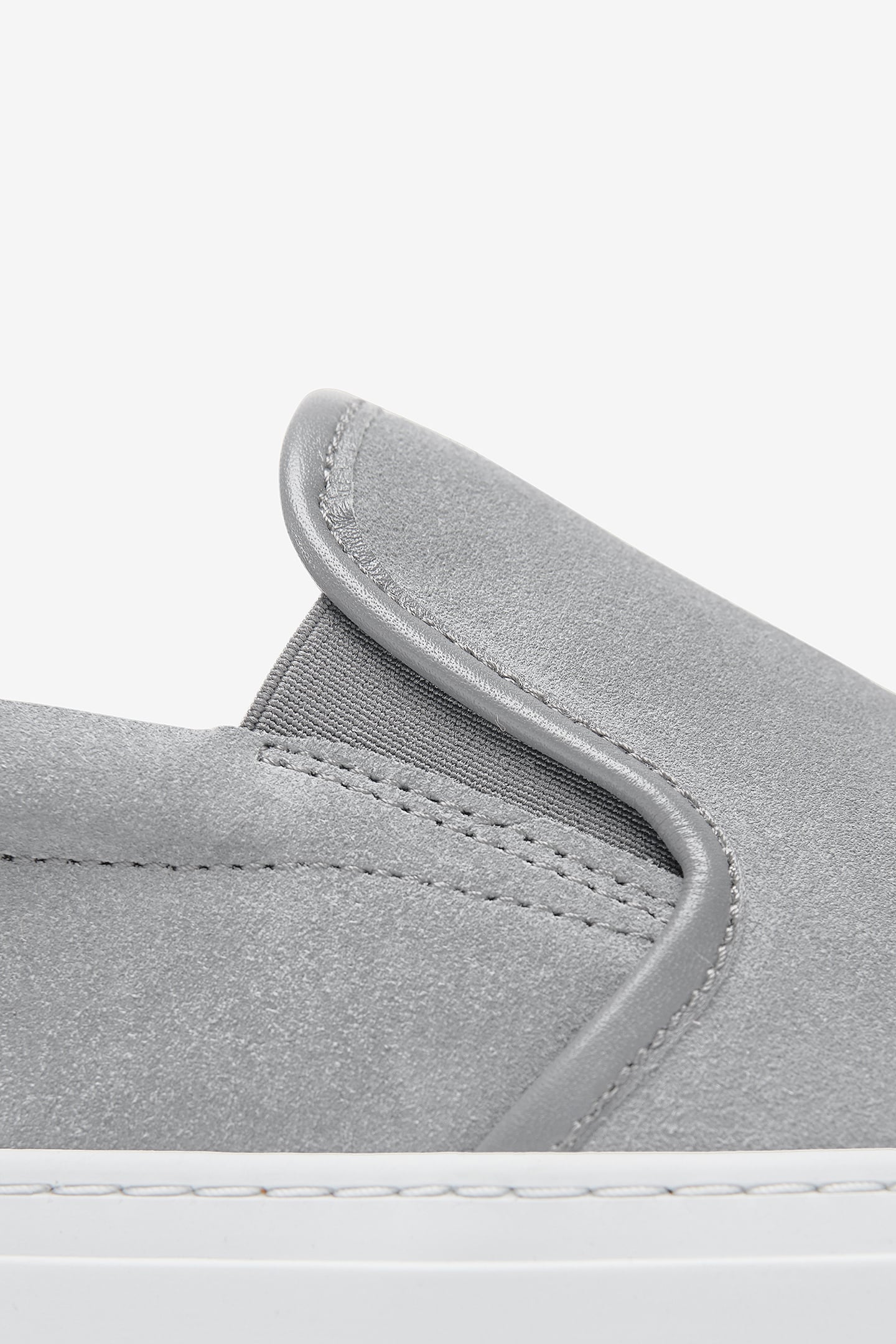 SCRAMBLE SLIP-ON SUEDE LIGHT GREY 3