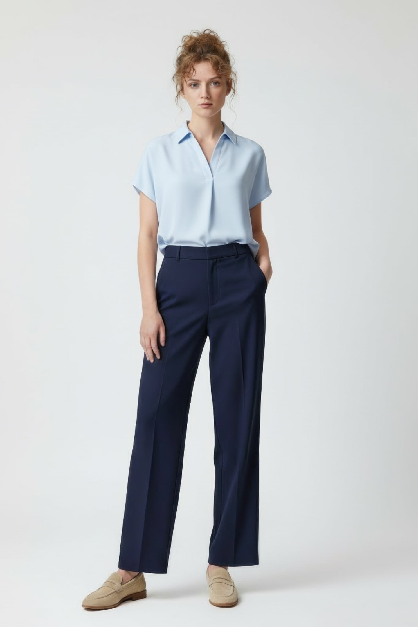 CREPE LIGHT S/LESS POPOVER SKY BLUE 1