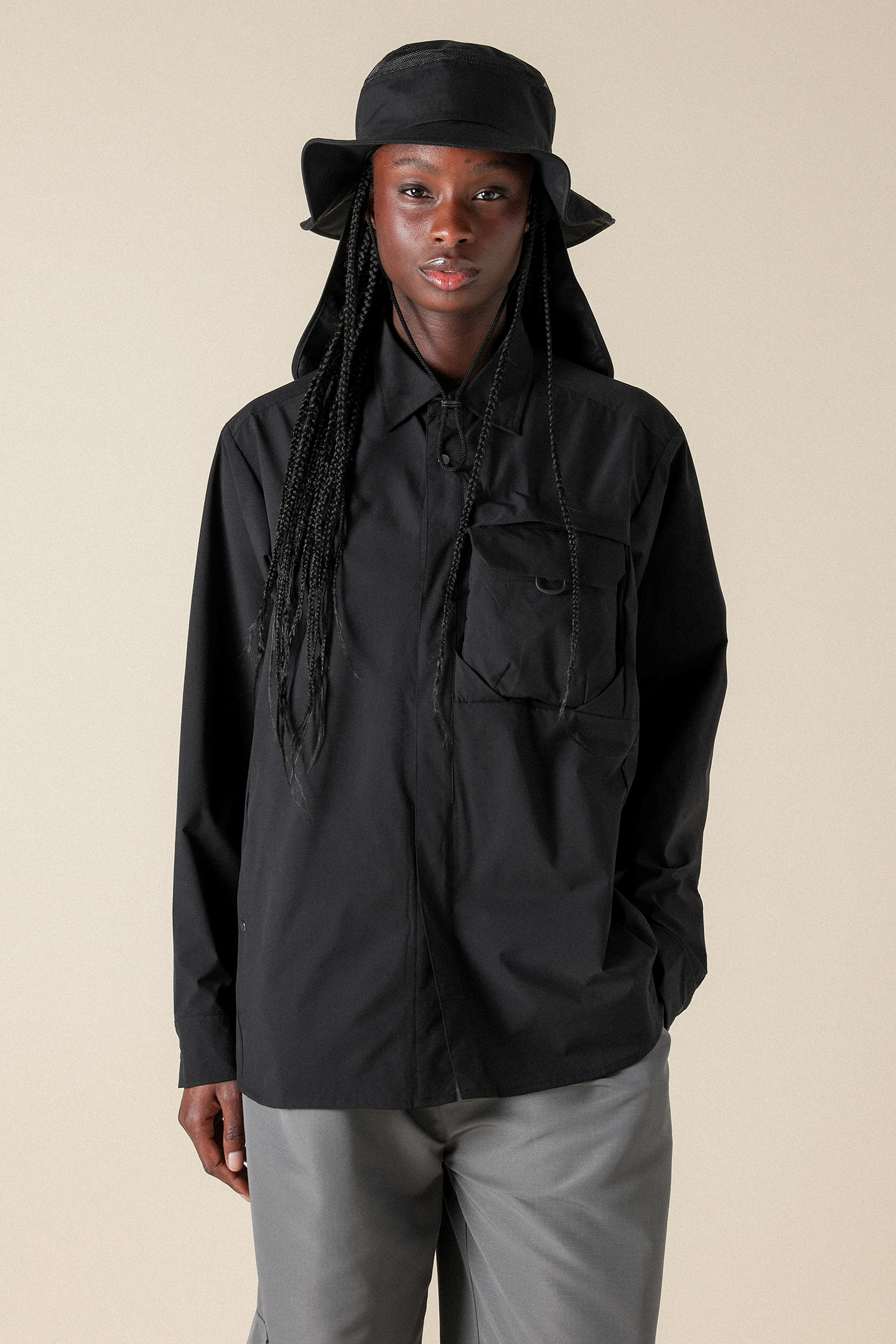 UNISEX SL SHINZO LONGSLEEVE SHIRT BLACK 1