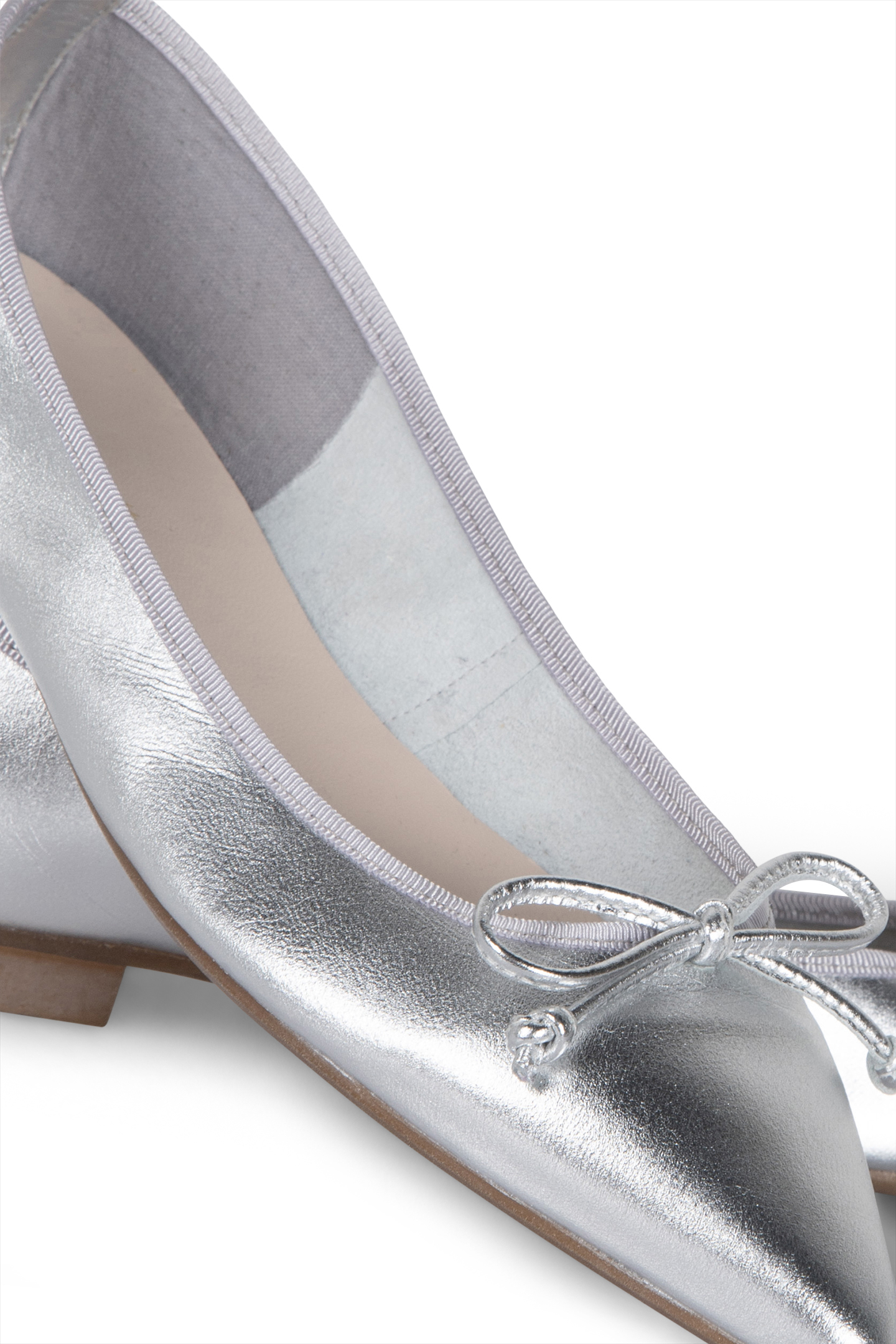 CICI - POINT TOE BALLERIN SILVER 4