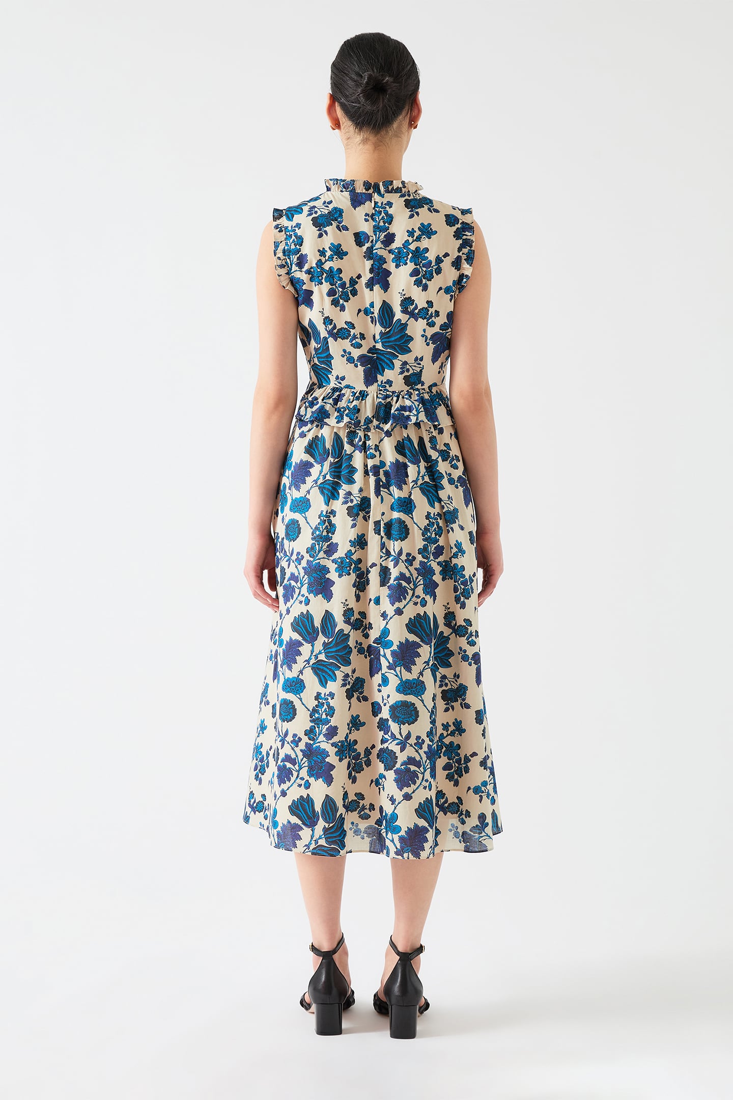 DR ISOLDE BELTED DRESS BLUE 2