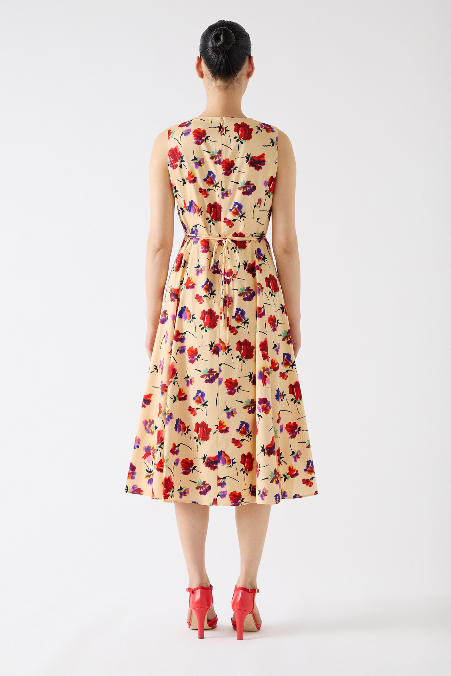 DR GAIA IKAT COTTON DRESS CREAM 2