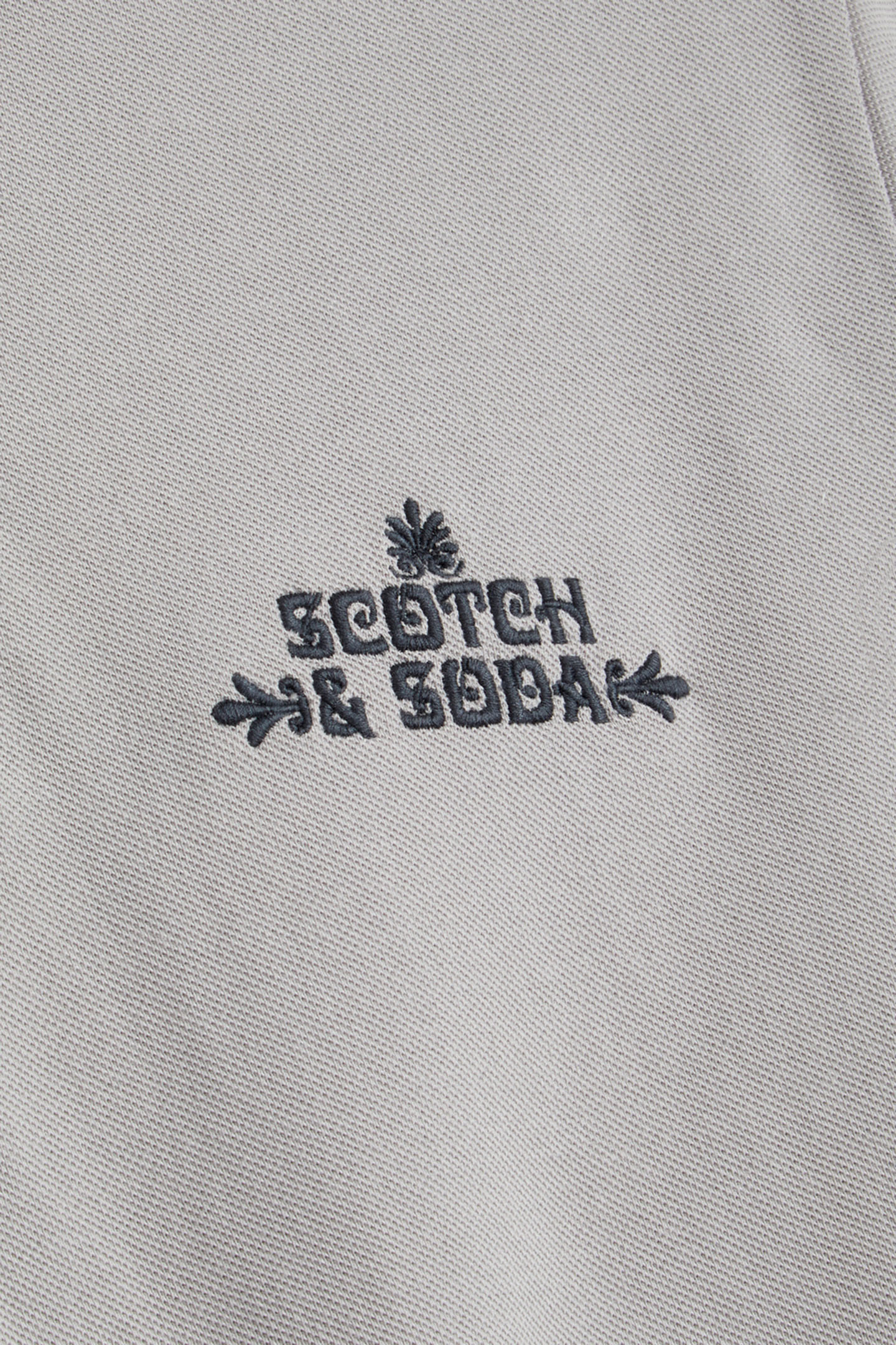 PIQUE SS POLO GREY/PURPLE 3