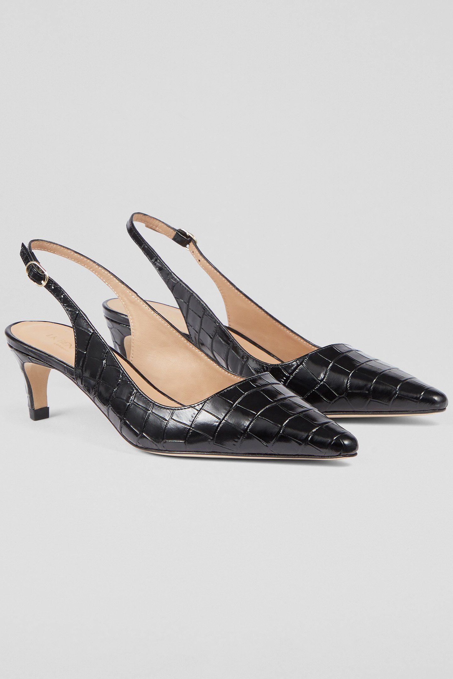 OC ALYSSA LOW HEEL SLING BLACK 3