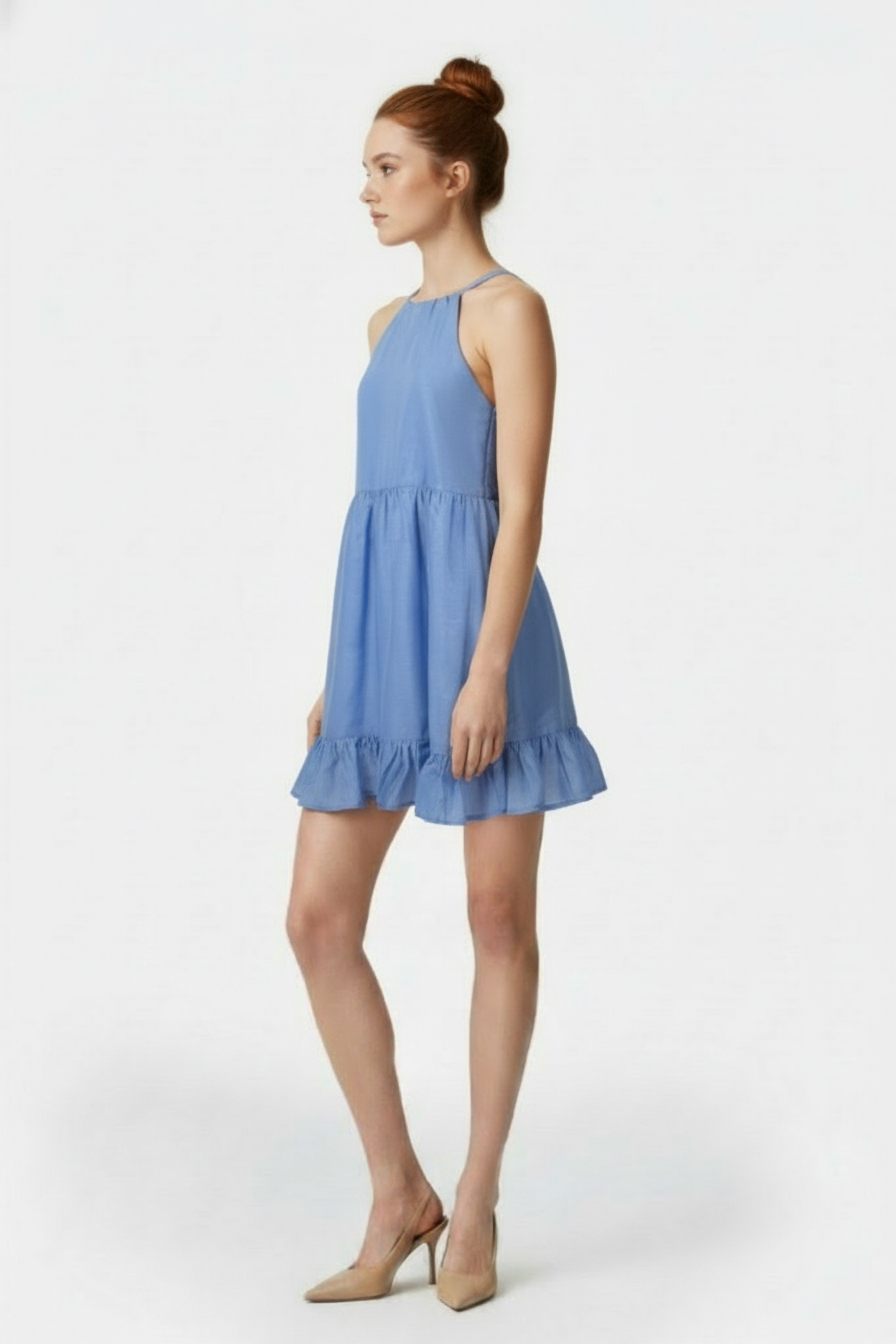 HOLLAND TIERED DRESSS CORNFLOWER BLUE 3