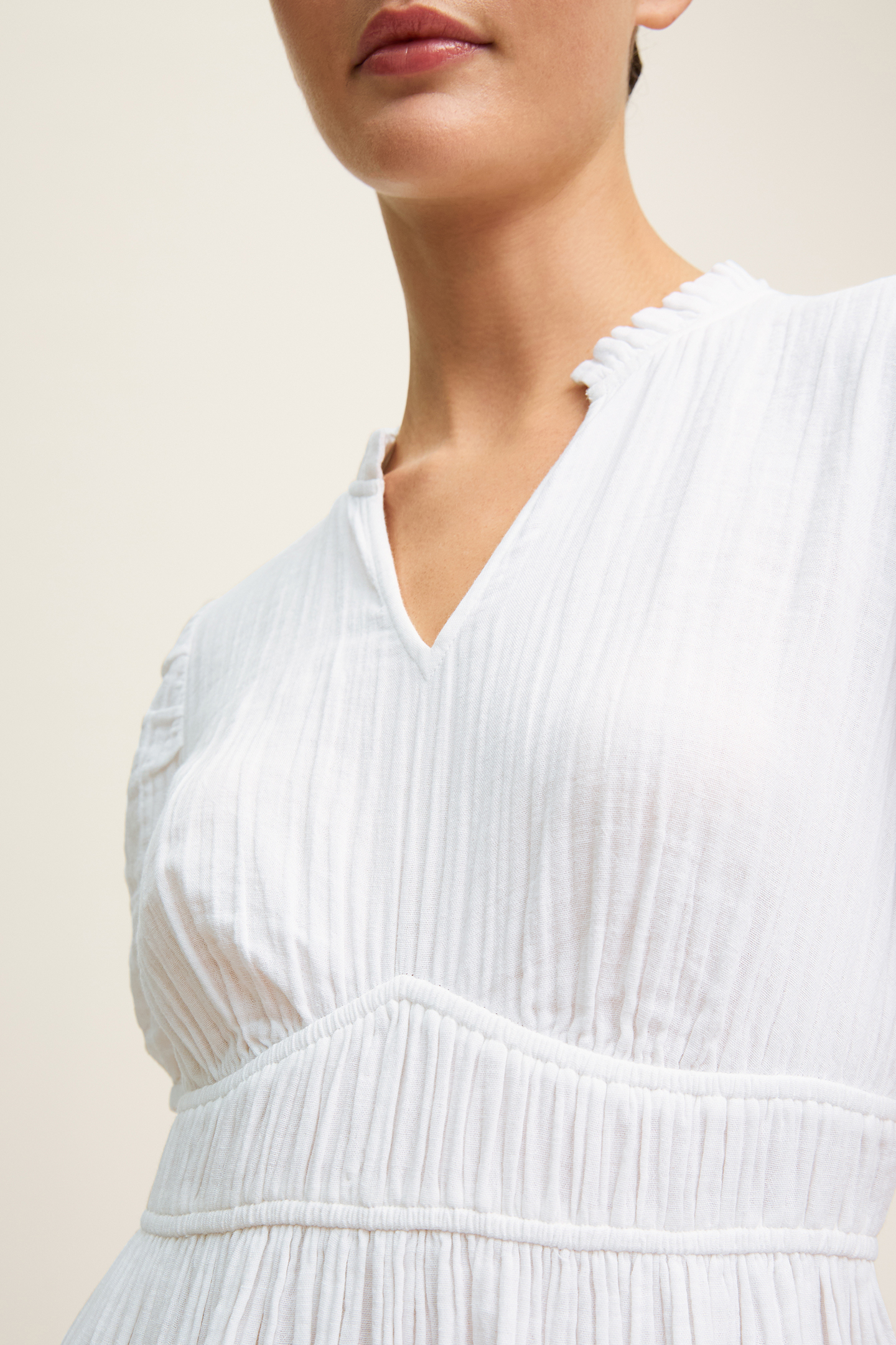 DR FELICITY GAUZE DRESS WHITE 4