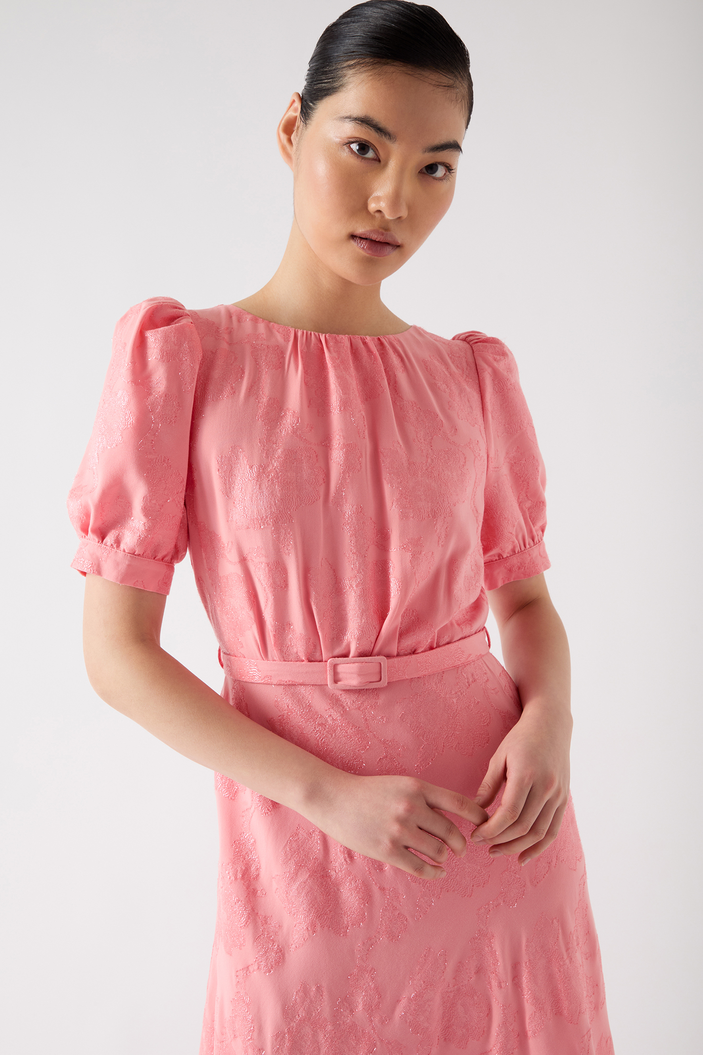 DR PEARL PUFF SLEEVE DR ROSE 4