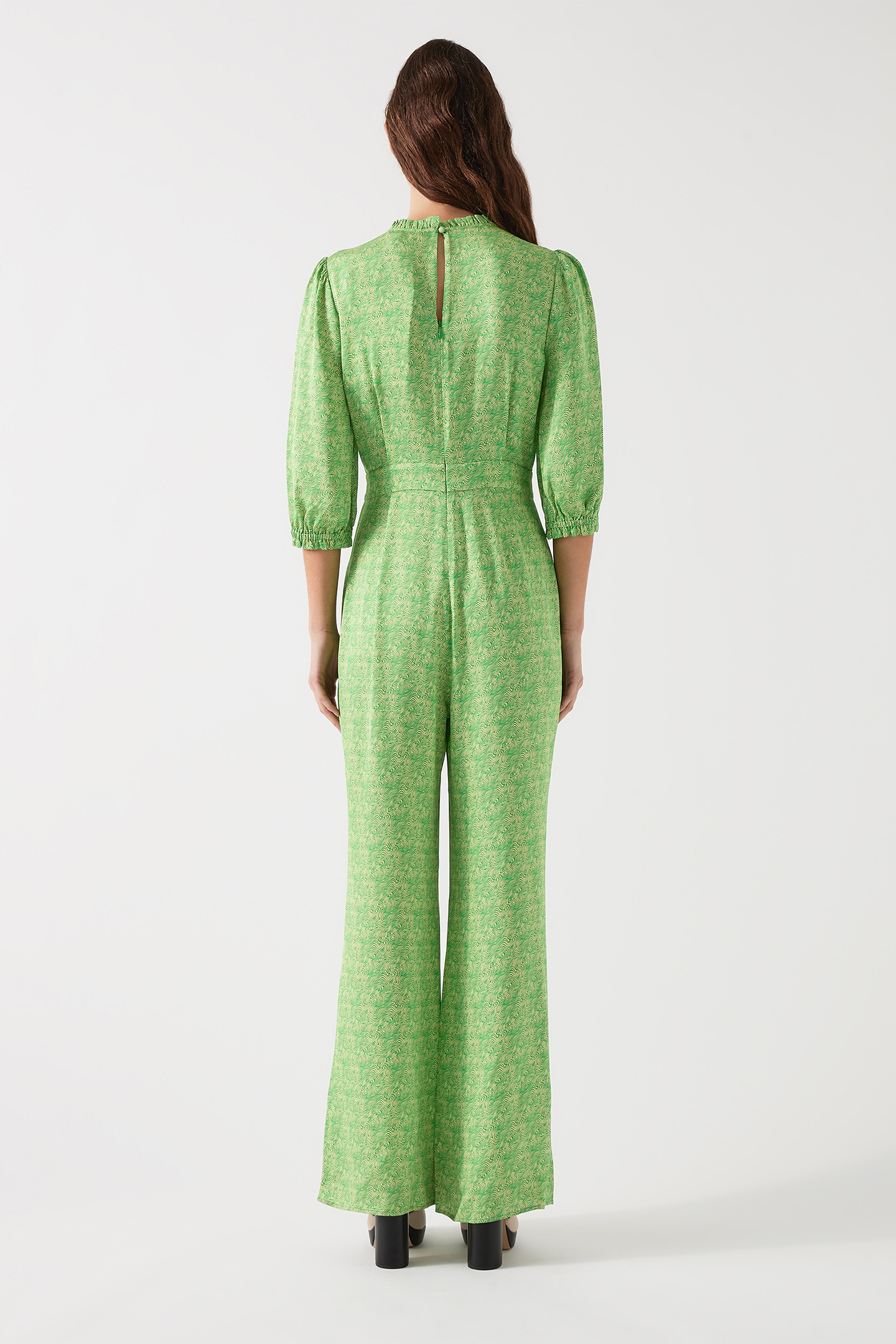 DR NAOMI SWIRL JUMPSUIT GREEN 2