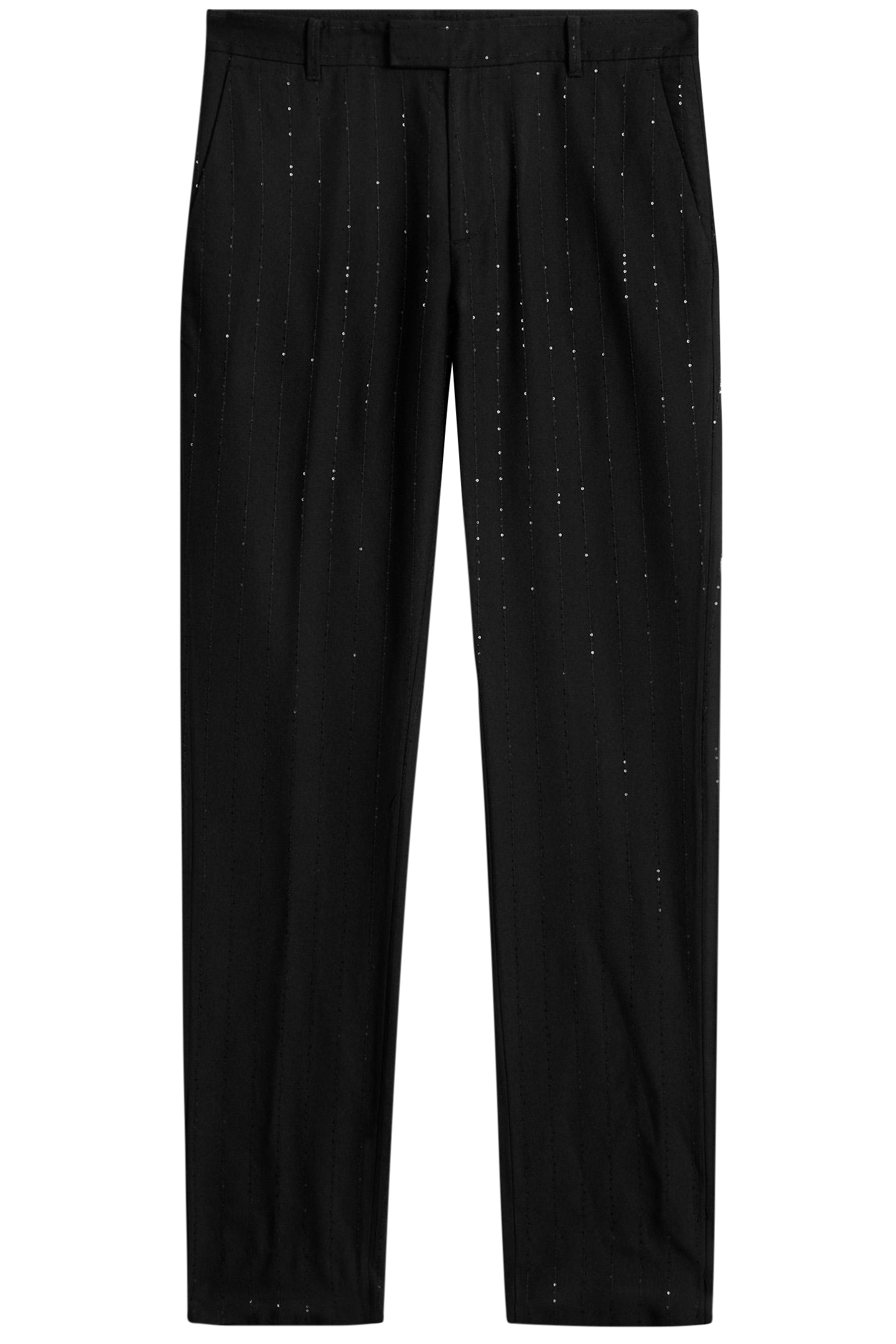 SLIM FIT PANTS WITH WELT HIP POCKET AND BLACK 2