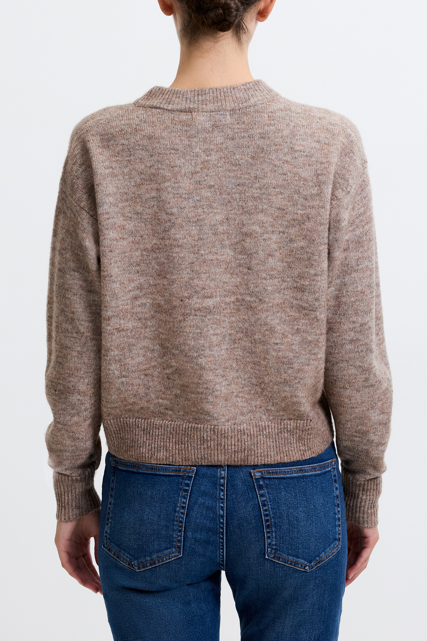 KEZIA L/S CARDIGAN TAUPE MEL 2