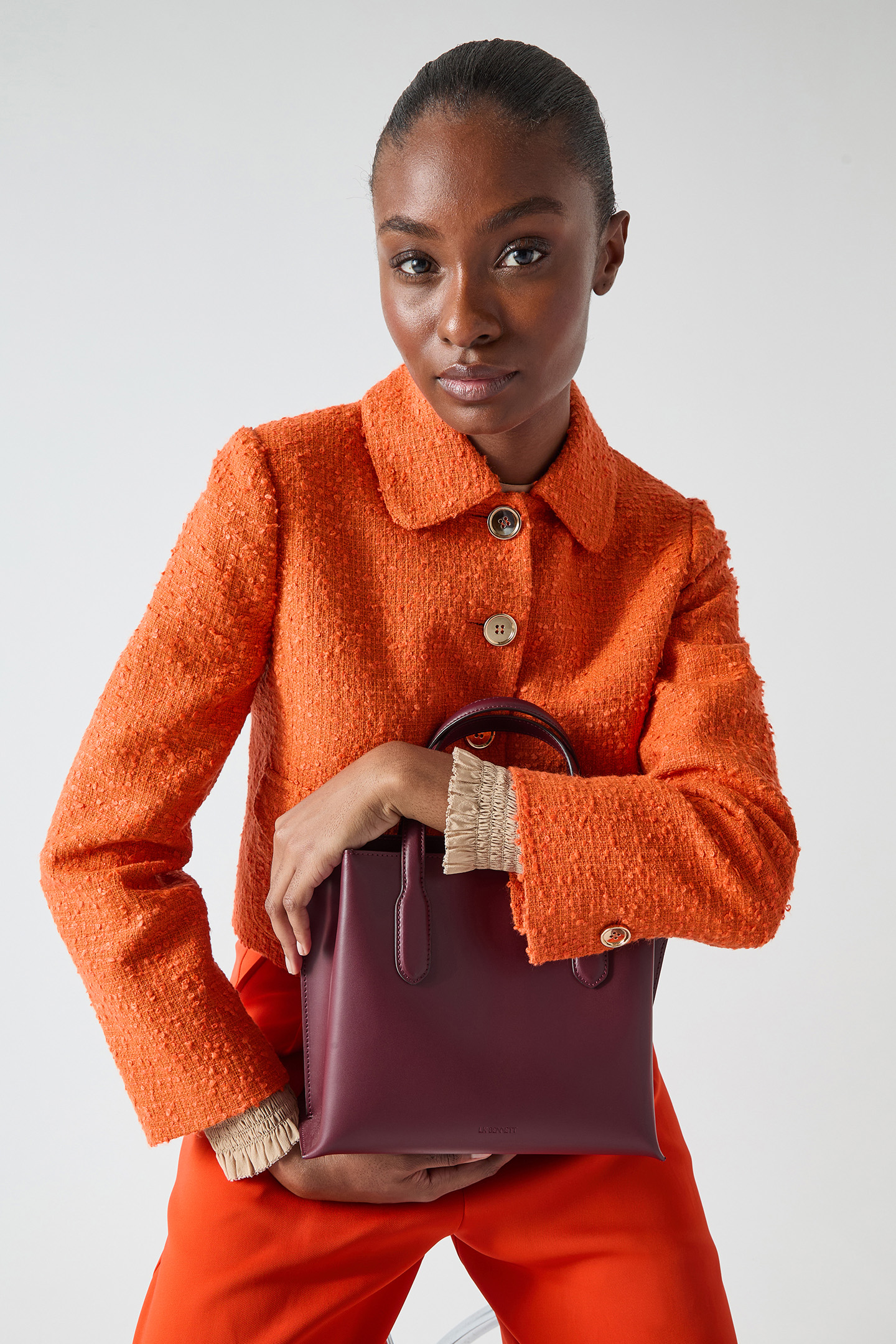 JK VITA TWEED JACKET BRIGHT ORANGE 6