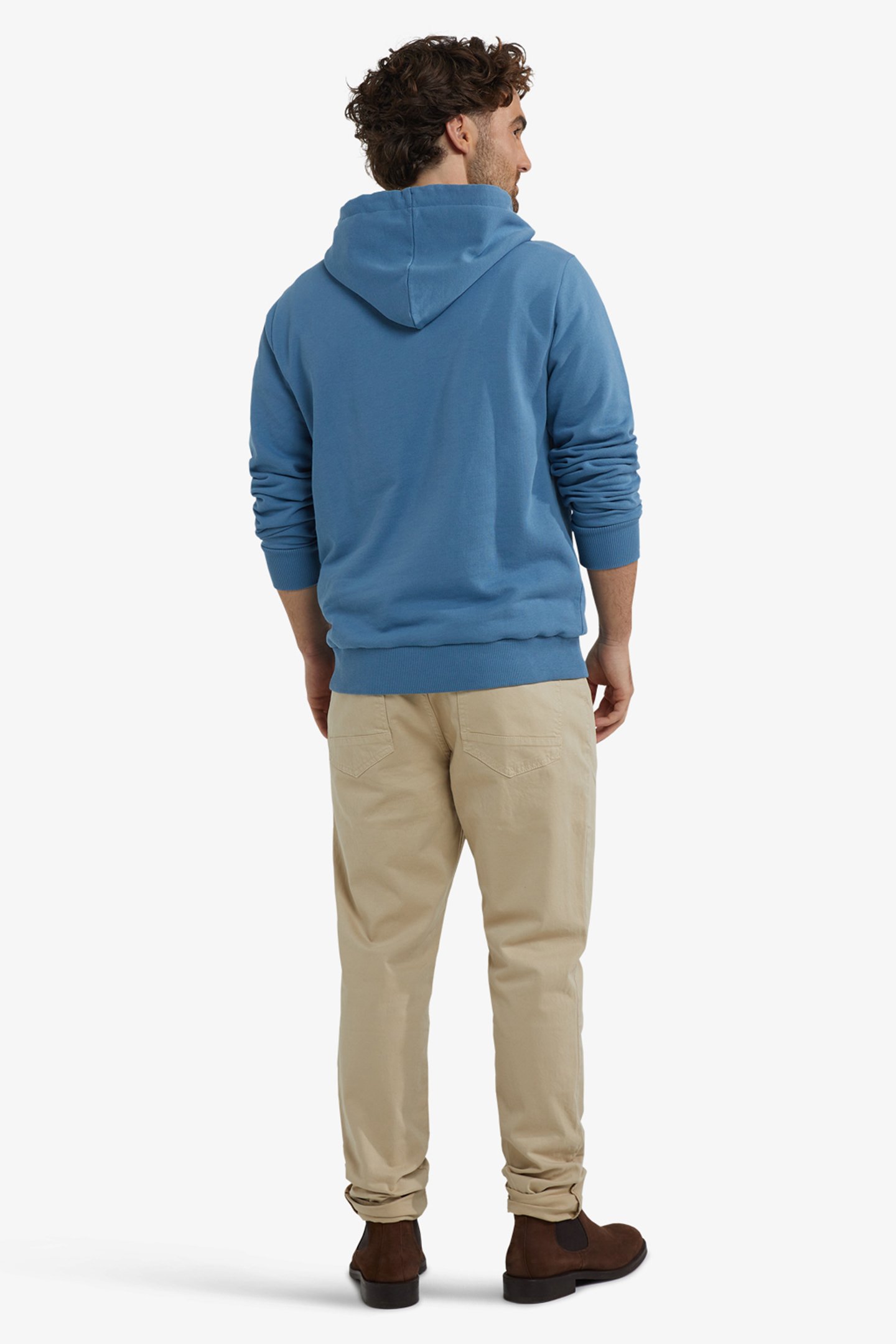 GRAPHIC HOODY WORKER BLUE 3