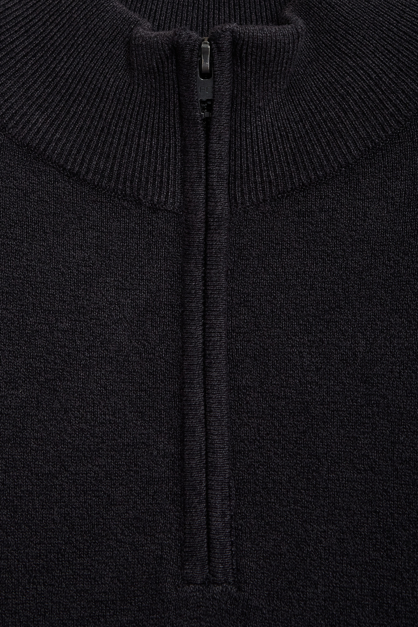 HALF ZIP LUXE CHARCOAL MEL 3