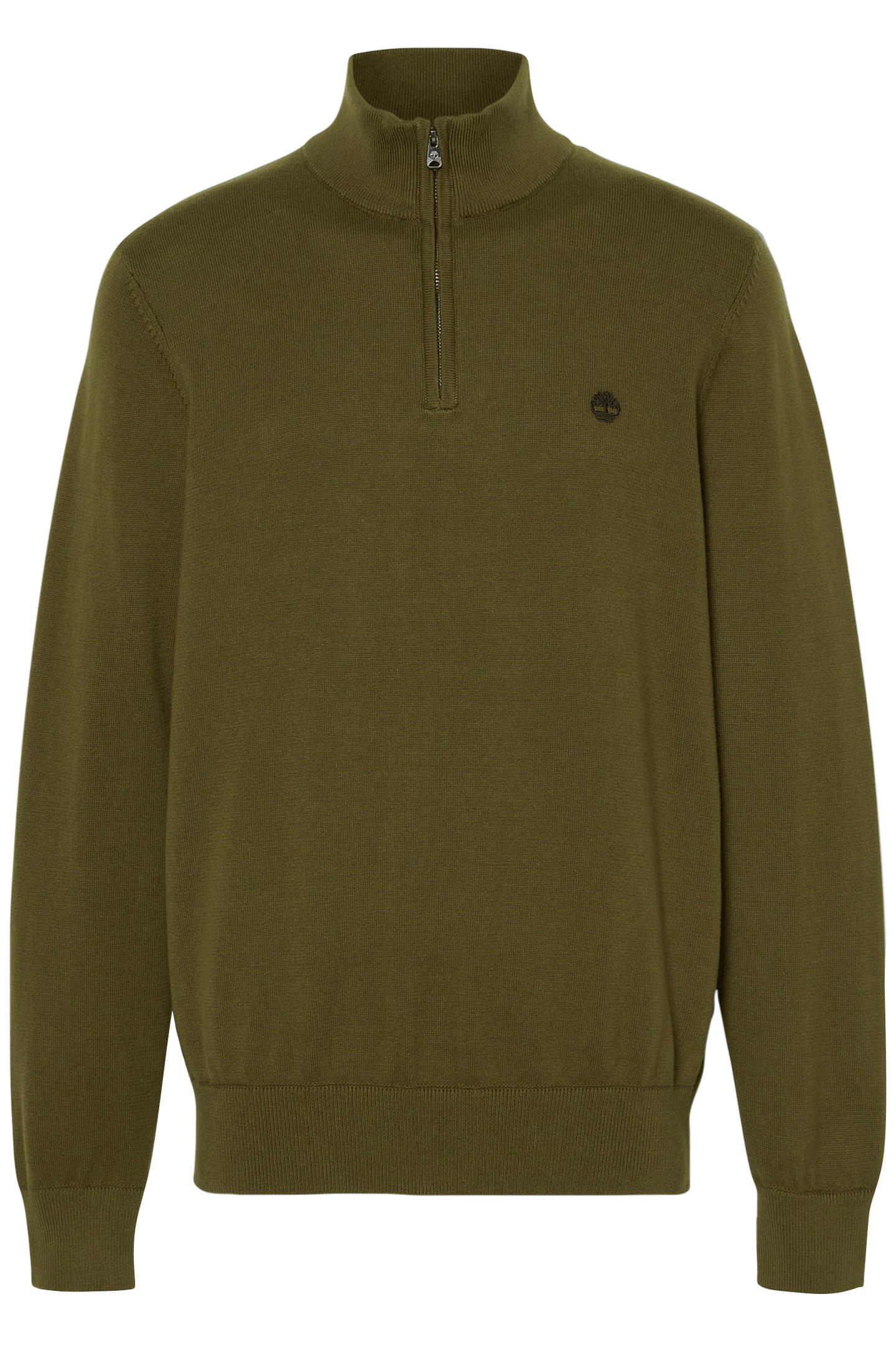 WILLIAMS RIVER COTTON 1/4 ZIP SWEATER DARK OLIVE 4