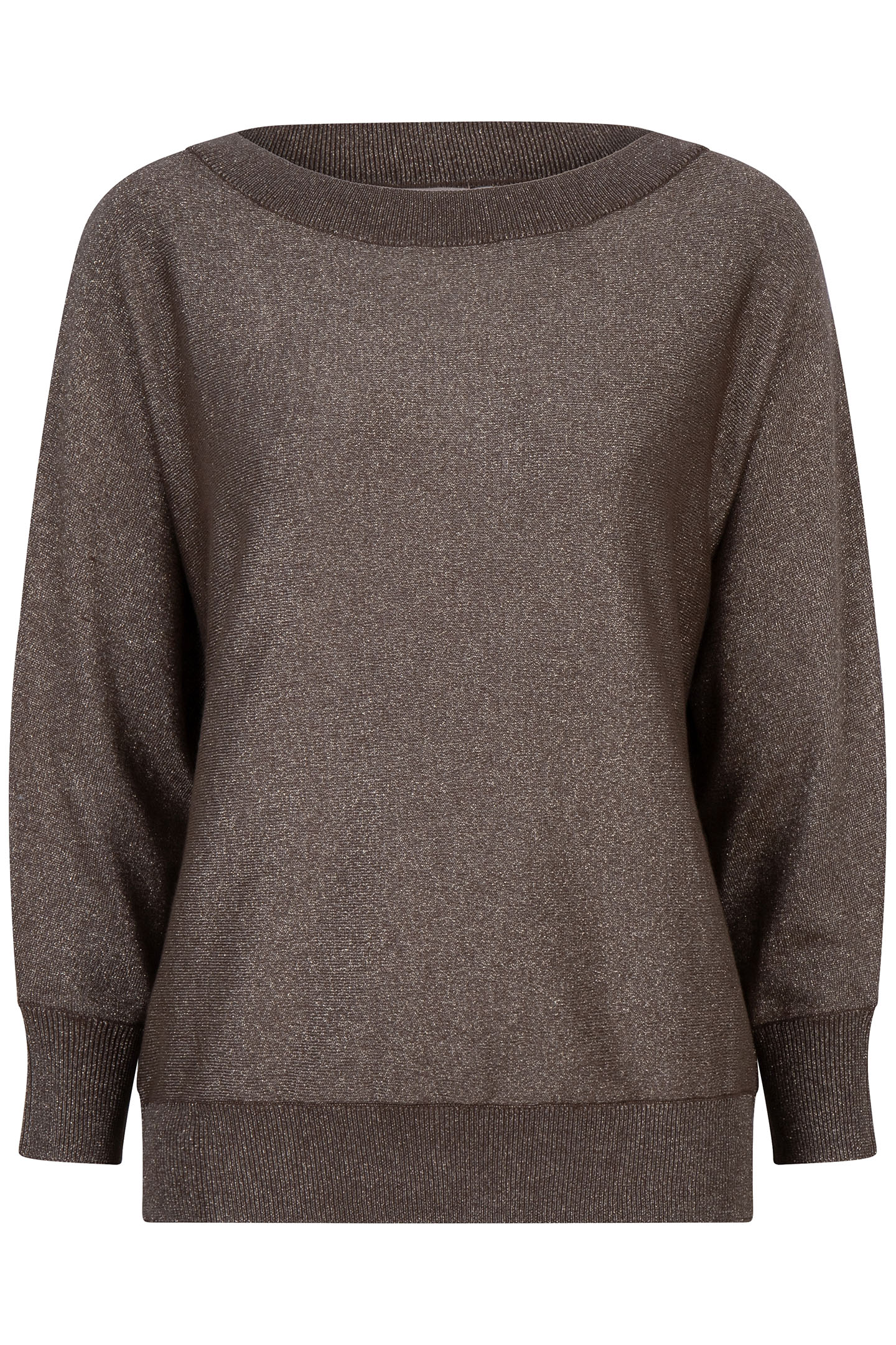 SWEATER BATWING LUREX ARMY GREEN 4