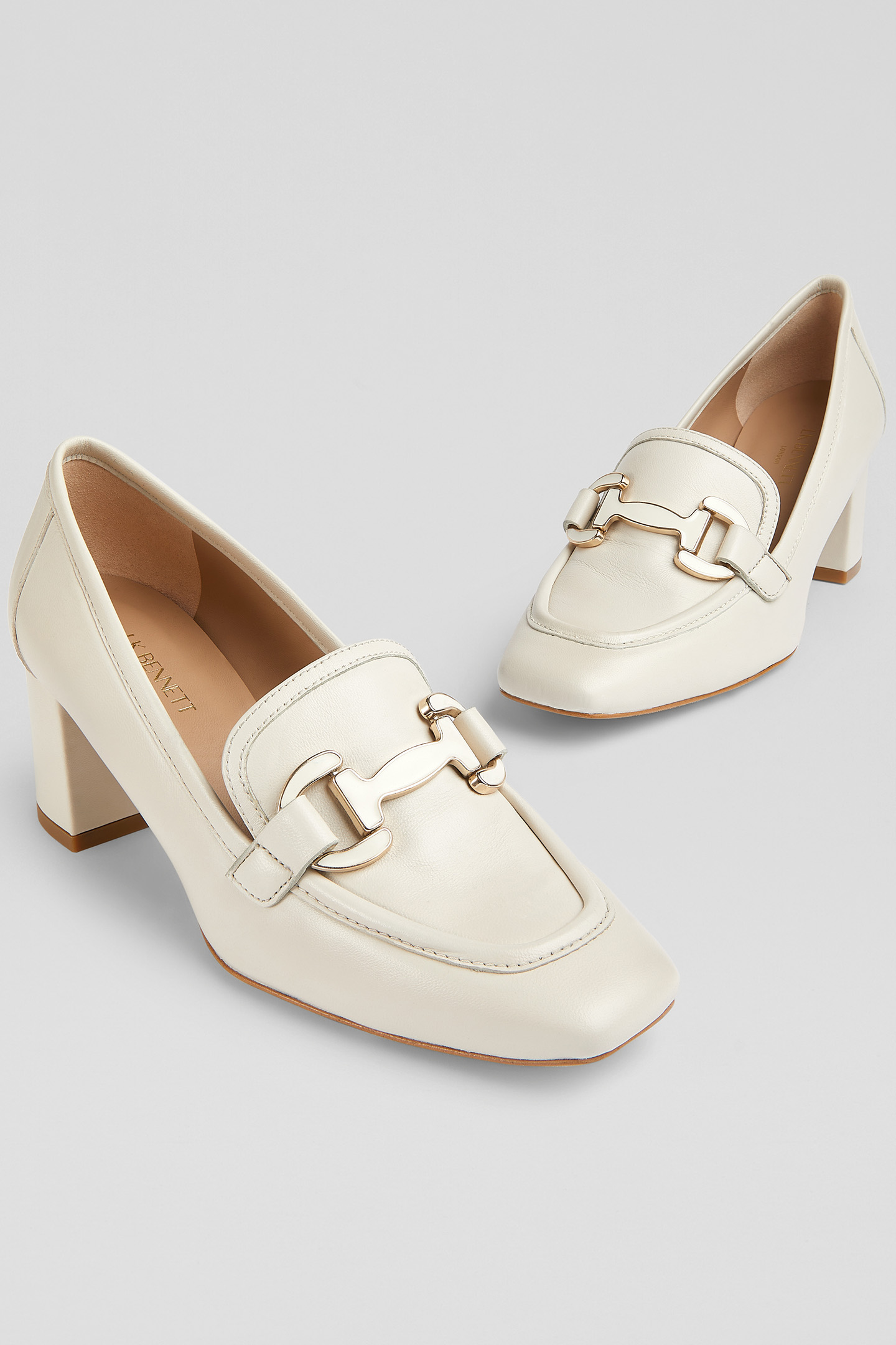 CC LUCA BLOCK HEEL SNAFFL ECRU 3