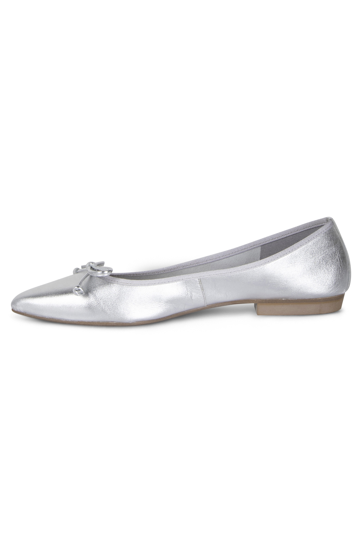 CICI - POINT TOE BALLERIN SILVER 3